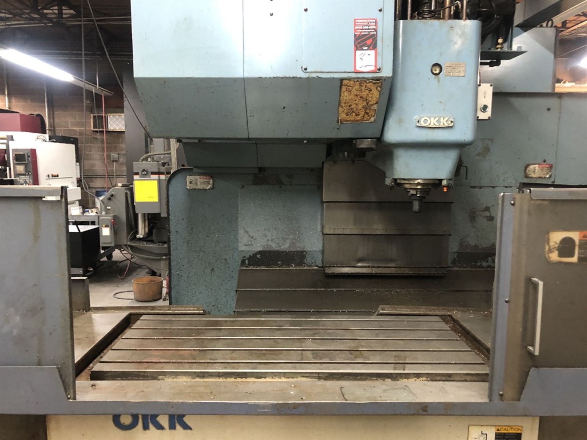 OKK MCV-560 Vertical Machining Center, s/n 186, Neomatic Control, 22” x 51” Table, CT50 Spindle - Image 3 of 8