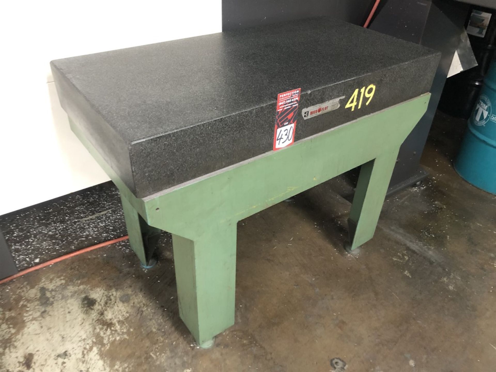 ESTERLINE MICROFLAT 24" x 48" x 6" Granite Surface Plate, w/ Stand