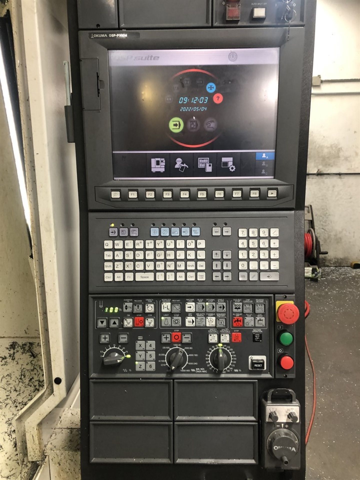 2016 OKUMA GENOS M560-V Vertical Machining Center, s/n 191947, 22” x 51” Table, CT40 Spindle - Image 8 of 11