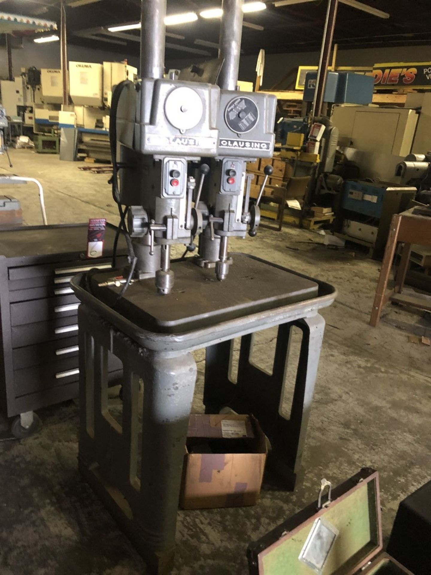 CLAUSING 1637 Gang Drill Press, s/n 114610, 114605, 15" Throat, 28x18 1/2" Table - Image 2 of 2