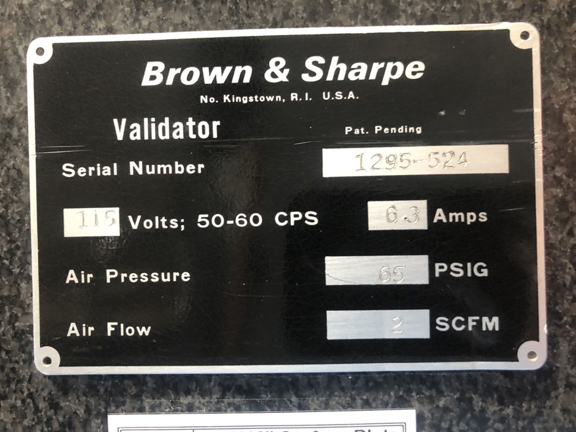 BROWN & SHARPE Validator Coordinate Measuring Machine, s/n 1295-524 - Image 6 of 6