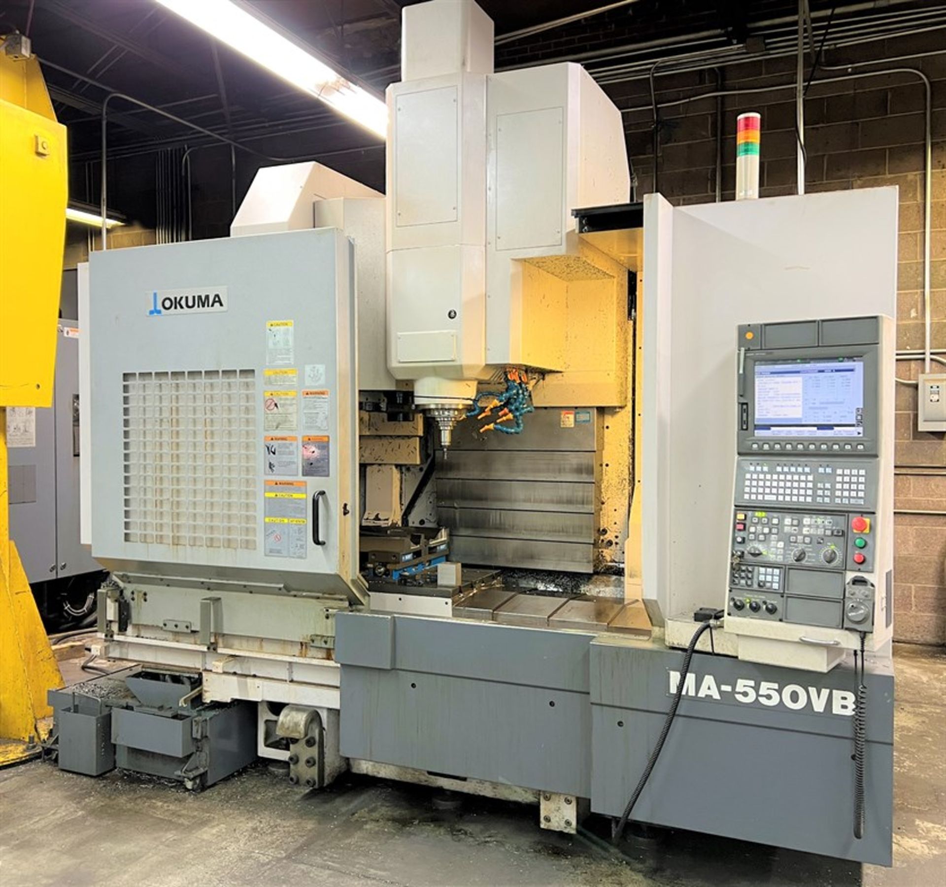 2008 OKUMA MA-550VB Vertical Machining Center, s/n 142809, OSP-P200M Control, 22” x 51” Table,