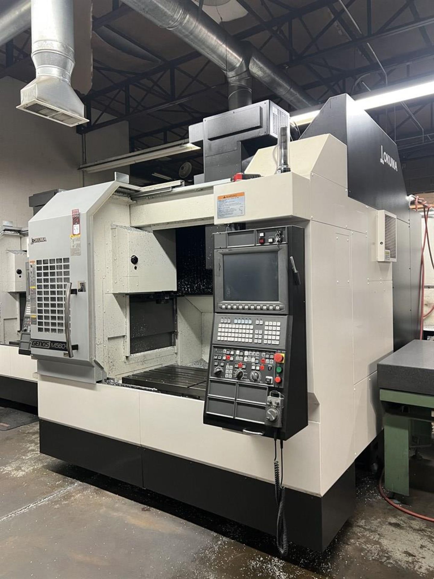 2016 OKUMA GENOS M560-V Vertical Machining Center, s/n 191944, 22” x 51” Table, CT40 Spindle