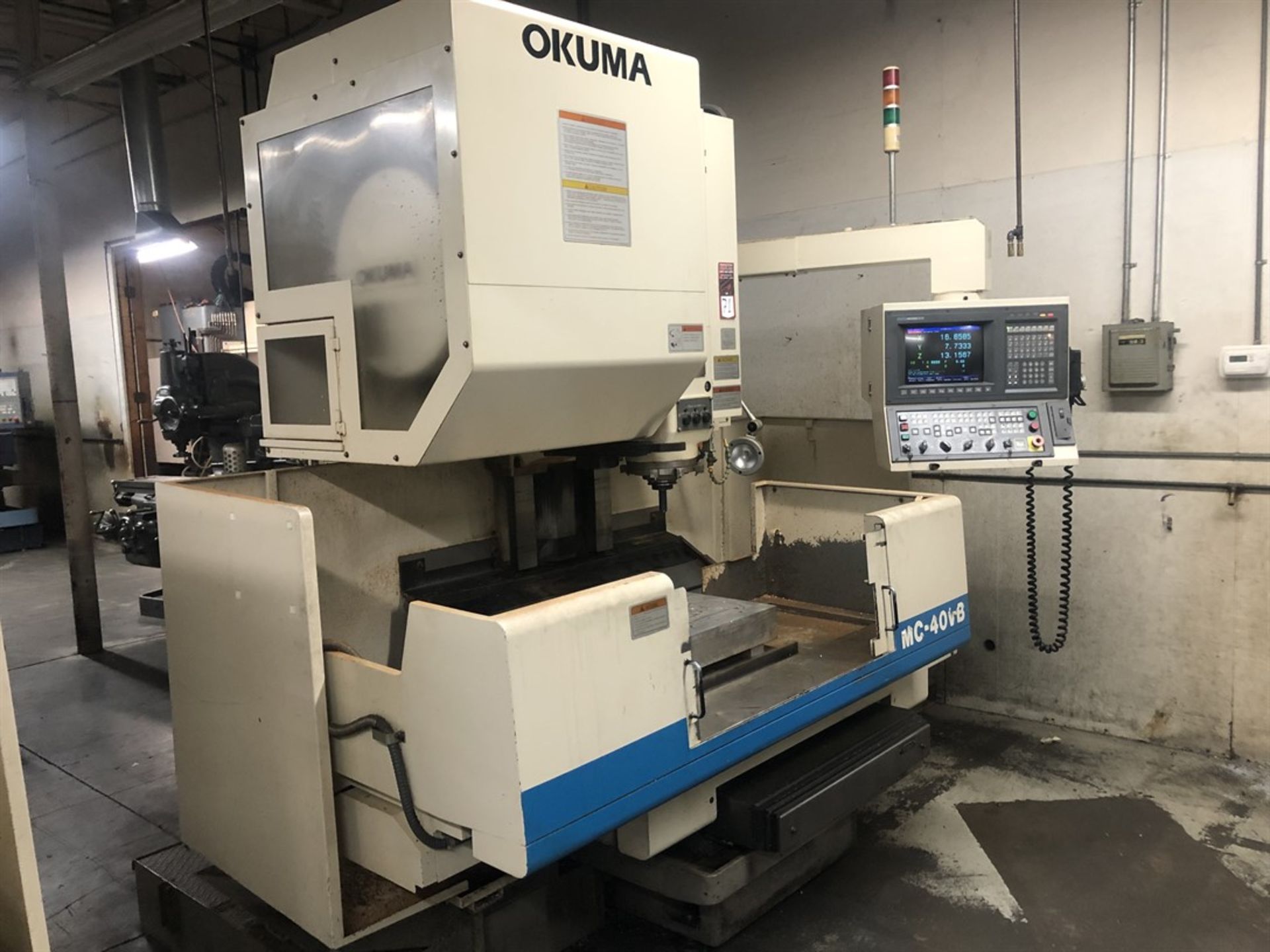 OKUMA MC-40VB Vertical Machining Center, s/n, 0768, OSP 7000M Control, 17” x 39” Table, CT50