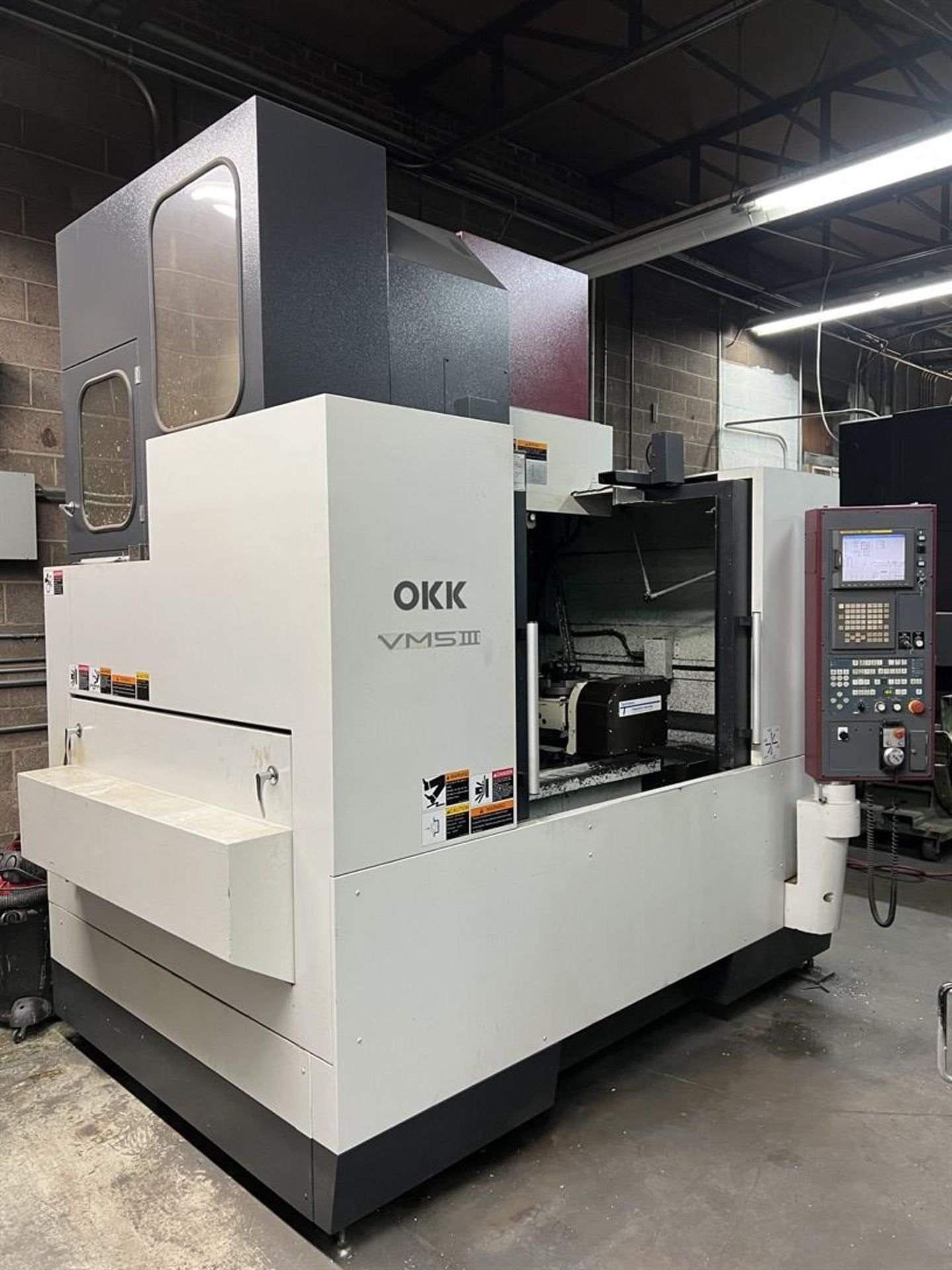 2008 OKK VM5III Vertical Machining Center, s/n, 3628, Fanuc 180iS-MB Control, 22” x 41-1/4” Table,