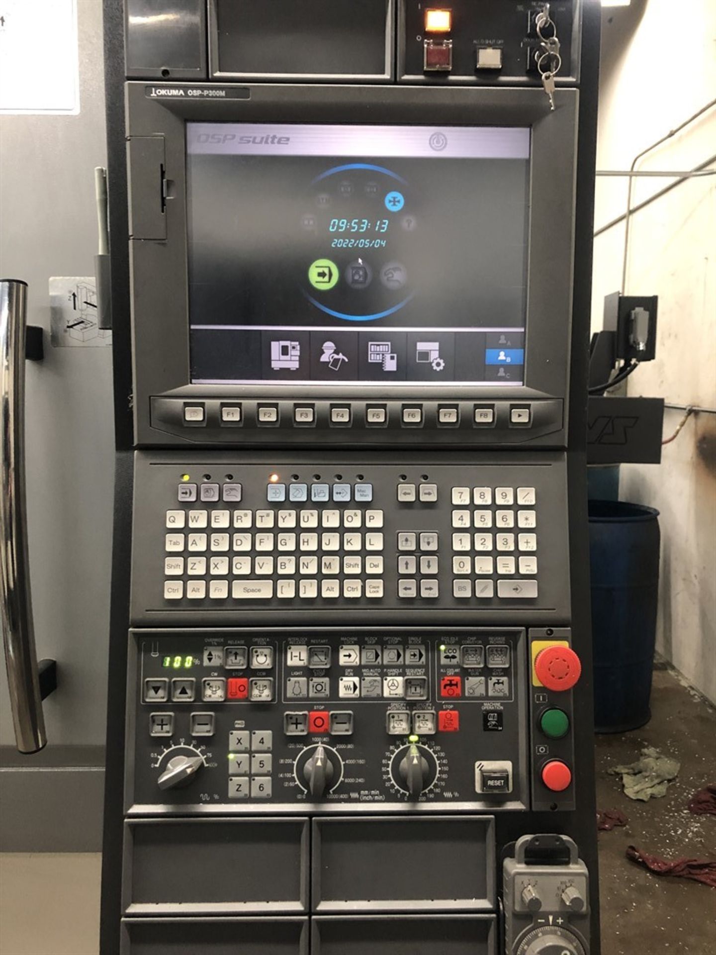 2016 OKUMA GENOS M560-V Vertical Machining Center, s/n 191946, 22” x 51” Table, CT40 Spindle - Image 8 of 11