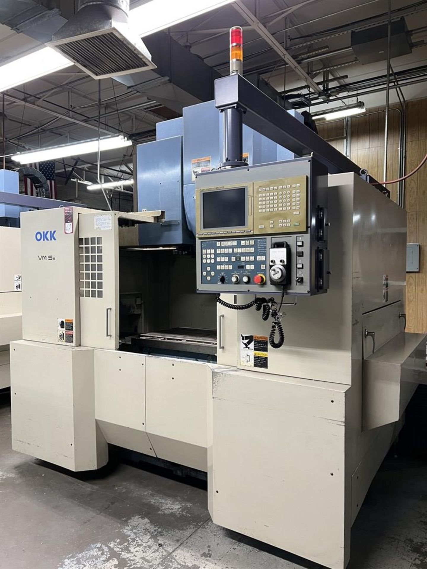 OKK VM5II Vertical Machining Center, s/n, 451, Neomatic 635 Control, 22” x 41” Table, CT40 Spindle