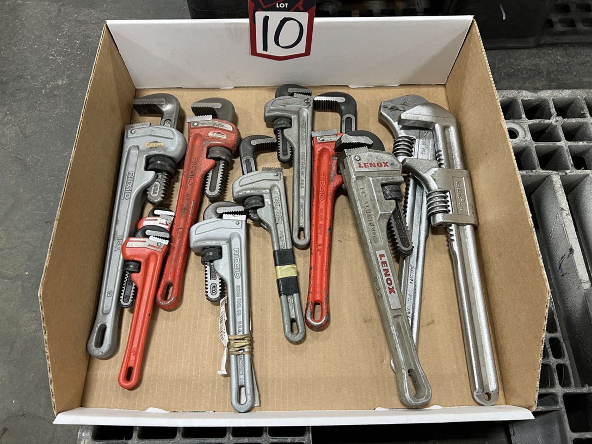 Lot of Assorted Pipe Wrenches