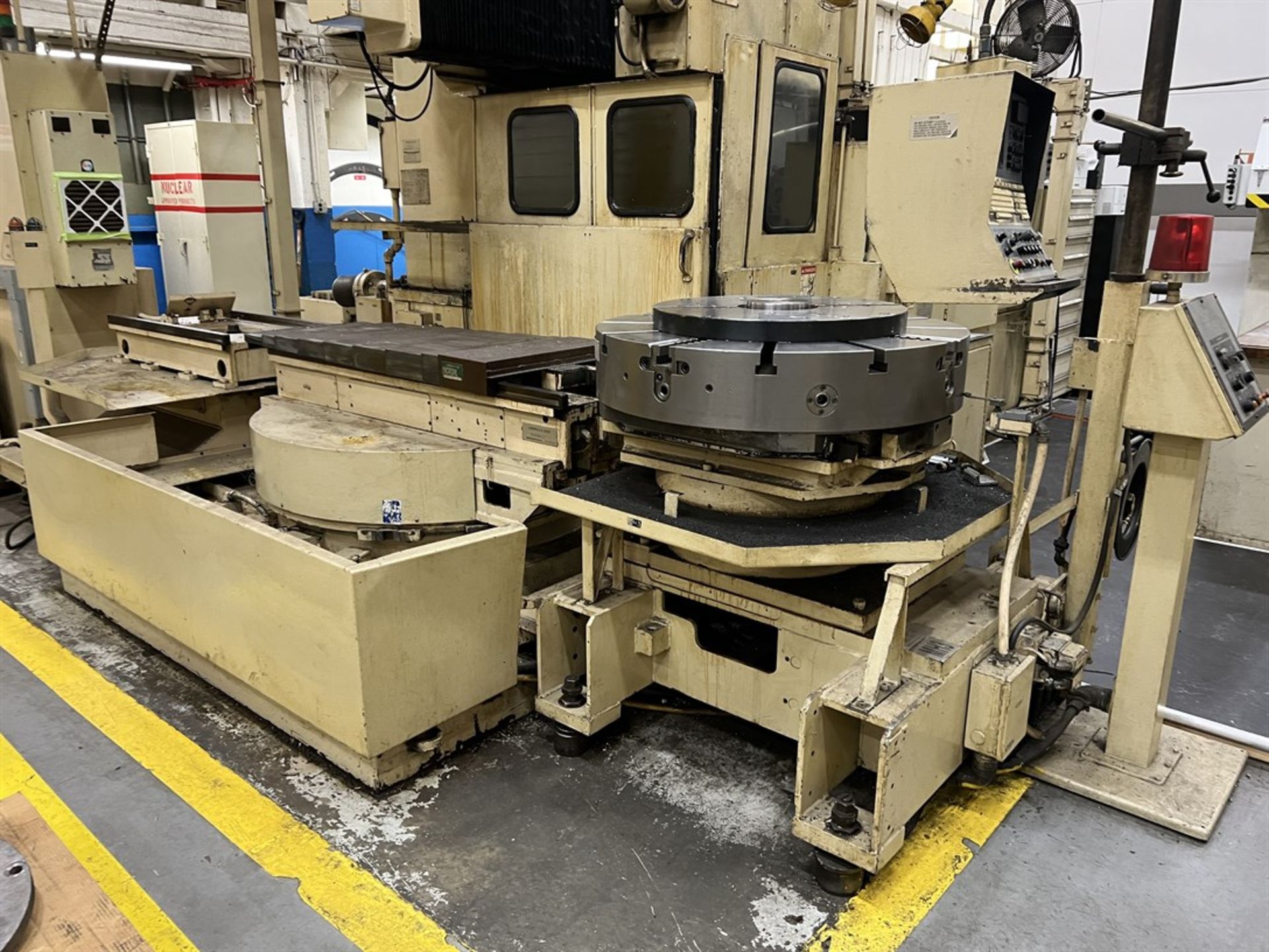 GIDDINGS & LEWIS 36 VTC Twin Pallet Vertical Turning Center with Milling, s/n 511-137-90, G & L - Image 3 of 15