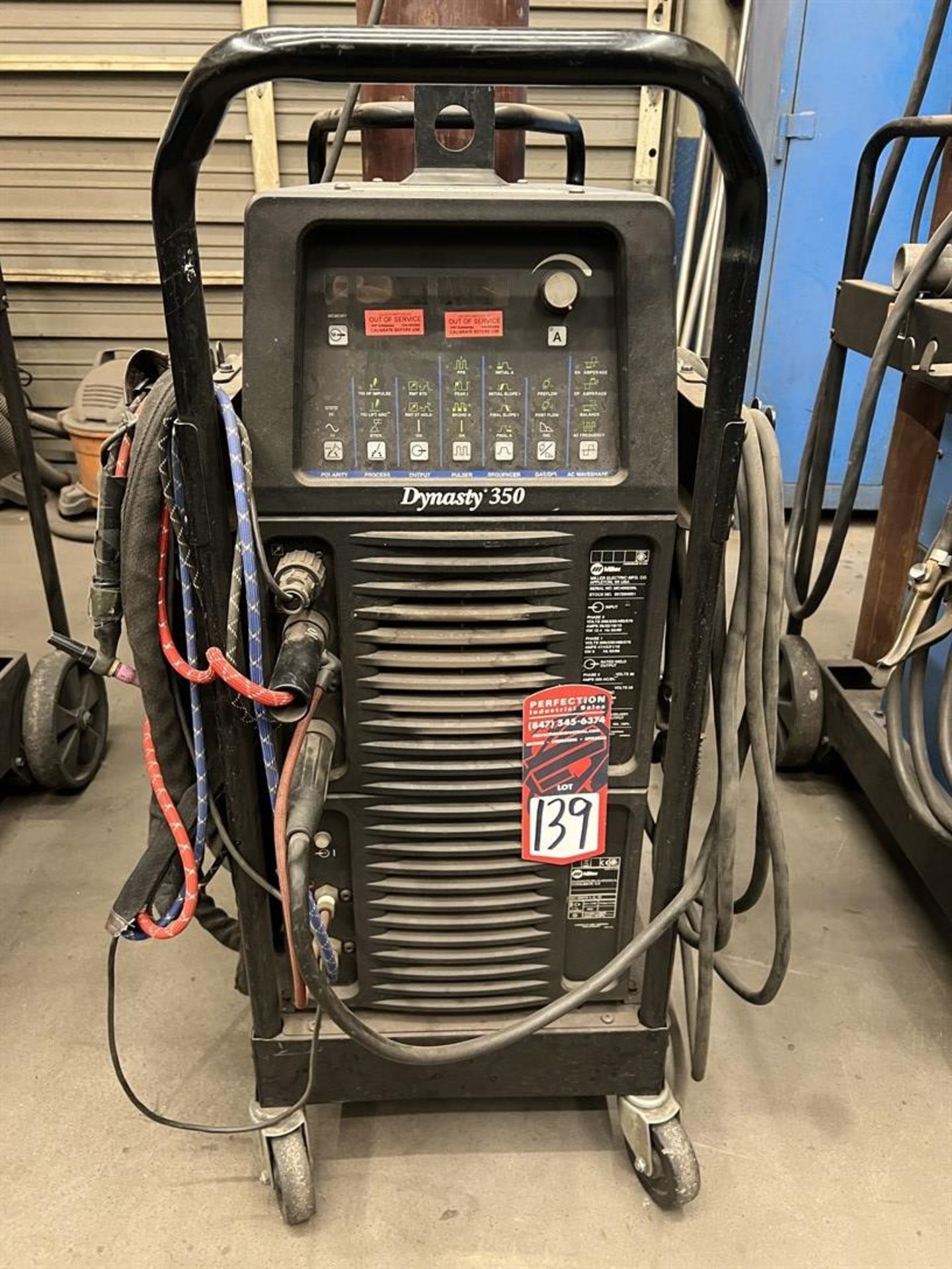 MILLER Dynasty 350 AC/DC Tig Welder ,s/n MC400220L - Image 3 of 3