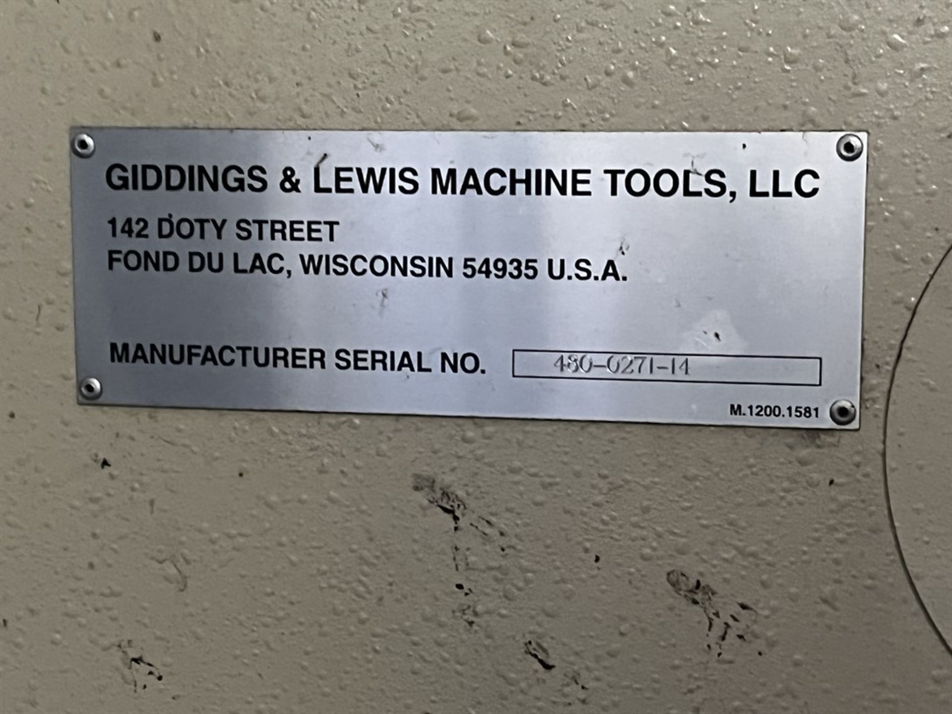 2014 GIDDINGS & LEWIS MC1600 Horizontal Machining Center, s/n 480-0271-14, Fanuc 31i-B Control - Image 17 of 17