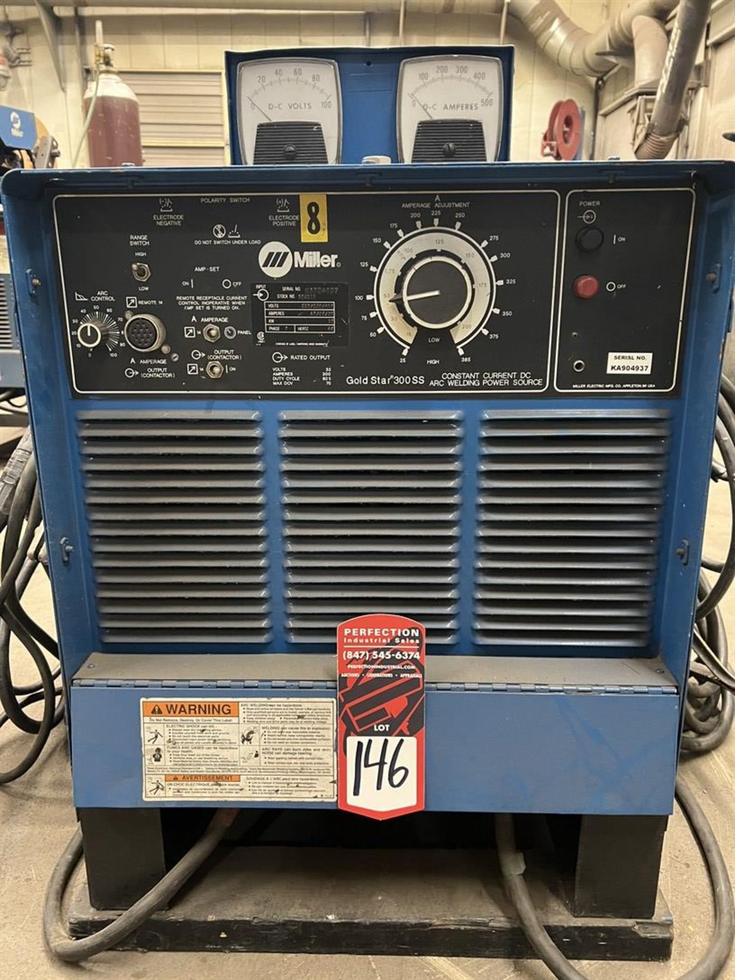 MILLER Gold Star 300SS Arc Welding Power Source, s/n KA904937 - Image 3 of 3