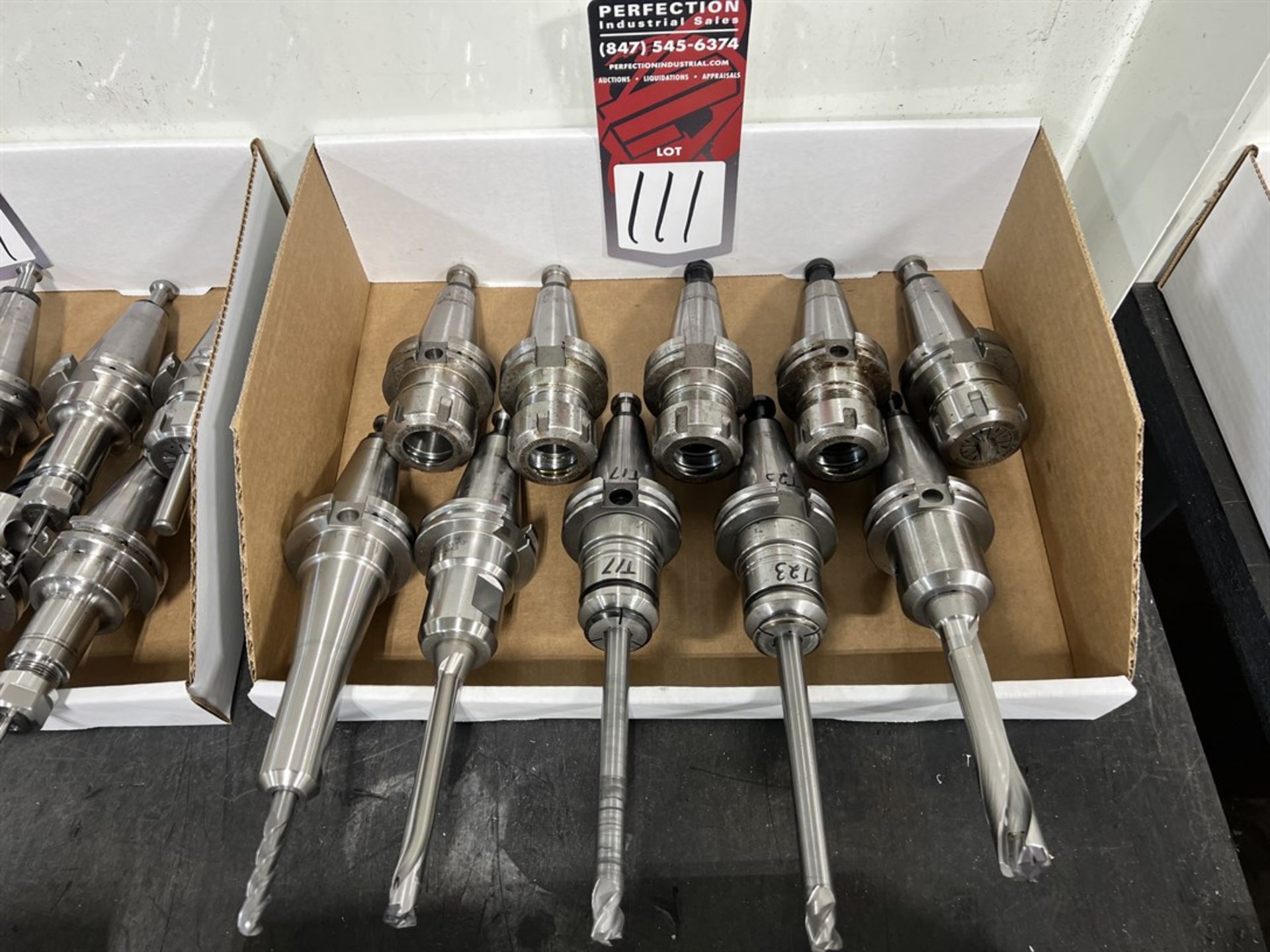 Lot of (10) CAT 40 Tool Holders