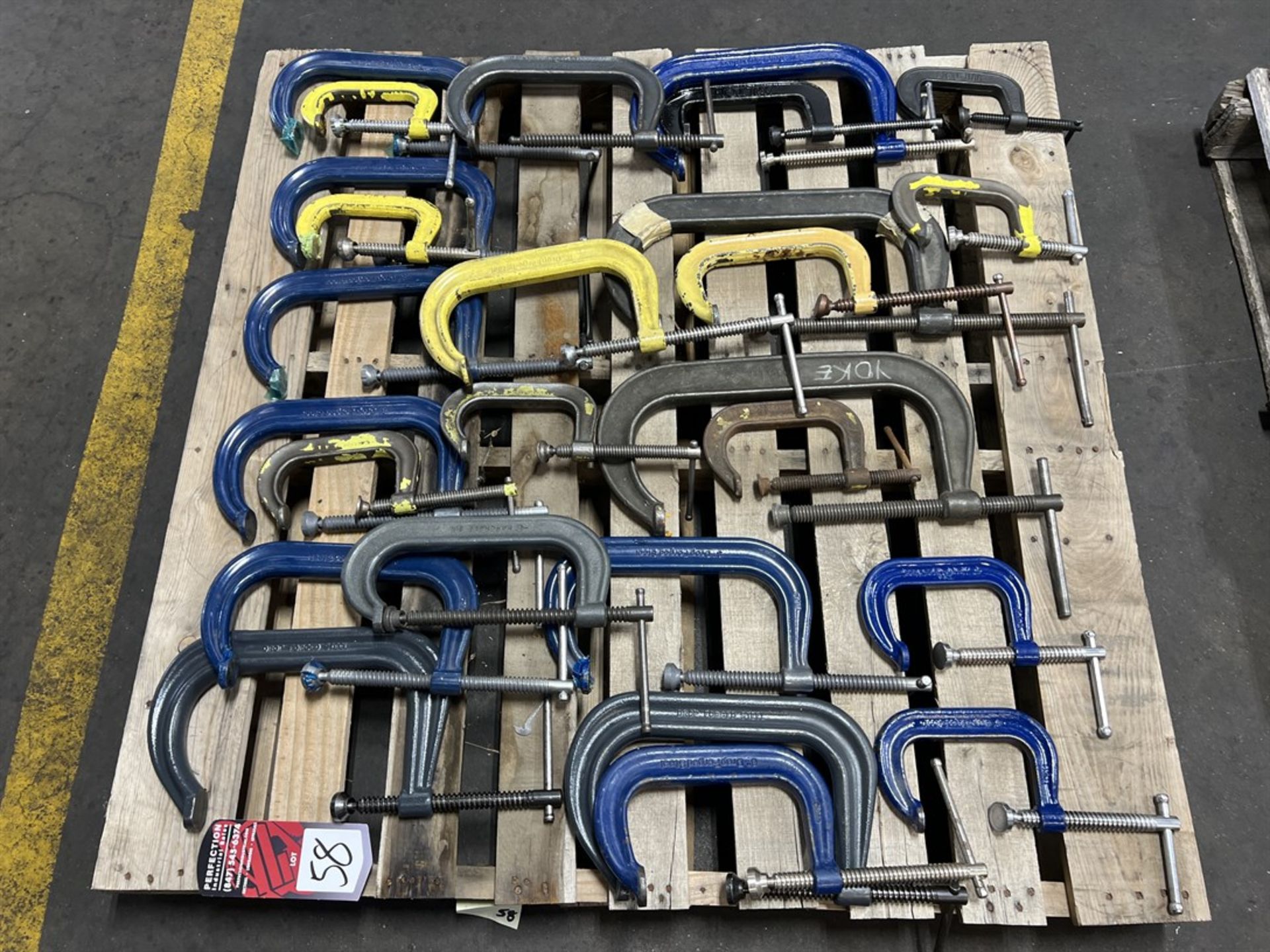 Lot of Assorted C-Clamps