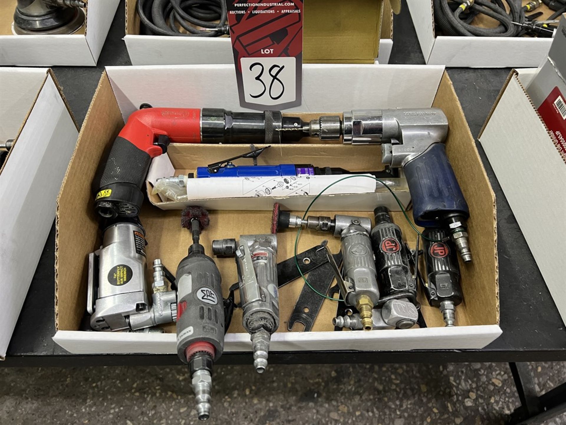 Lot of Assorted Die Grinders, Air Ratchet and Air Drill