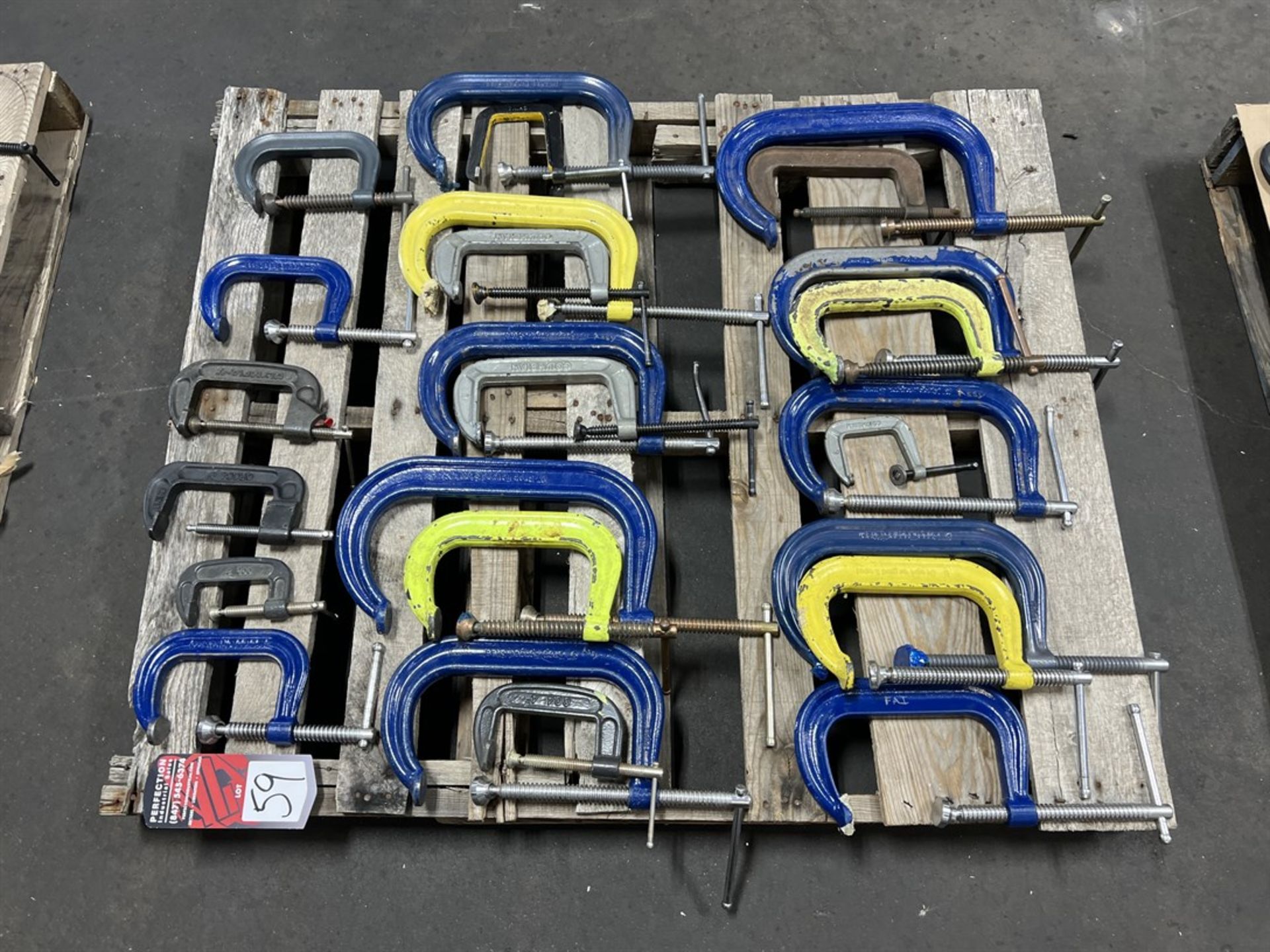 Lot of Assorted C-Clamps