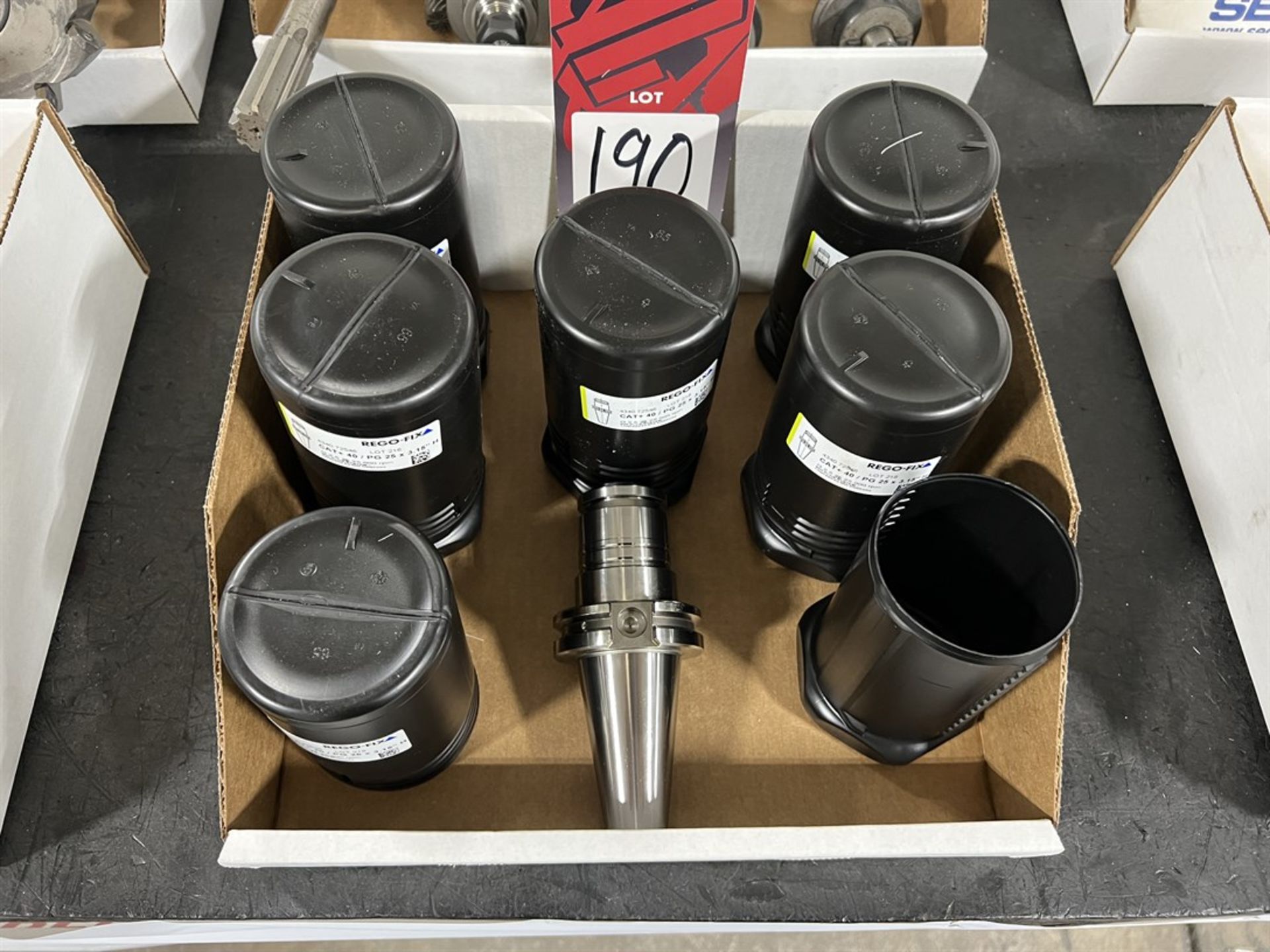 Lot of (6) NEW REO-FIX CAT 40 Tool Holders