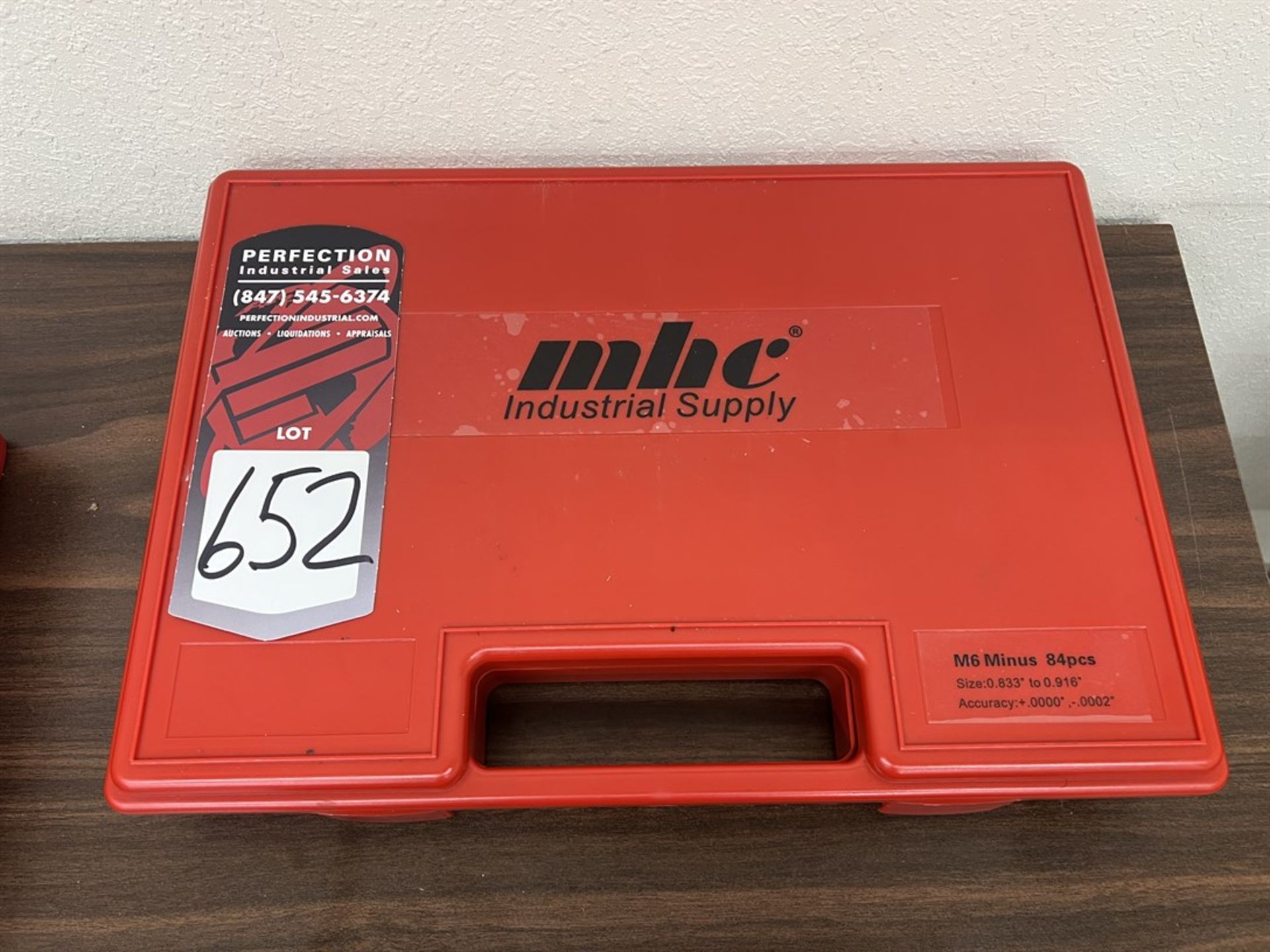 MHC M6 Minus Pin Gauge Set, from .833-.916"