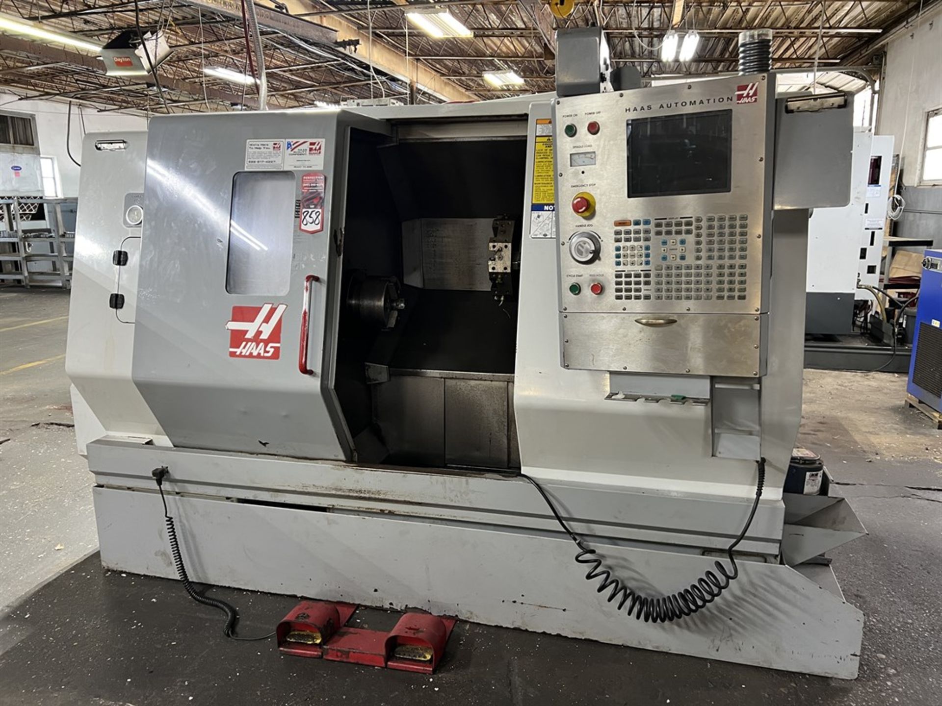 2005 HAAS SL-20T Turning Center, s/n 69965, HAAS CNC Control, 8” 3-Jaw Chuck, 12-Tailstock, 12-