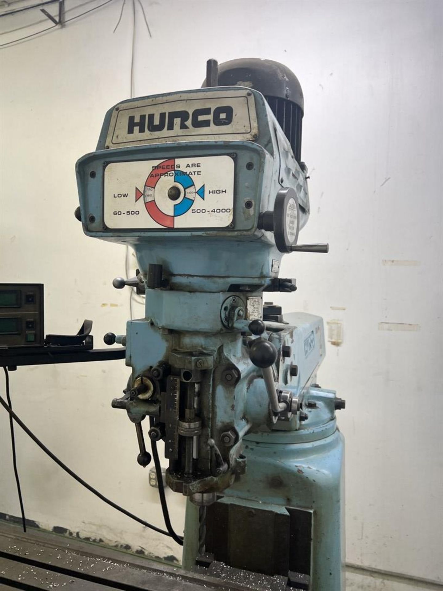 HURCO SM1 Milling Machine, s/n SE8019105RE, 9” x 42” Table, 60-4000 RPM Spindle Speed, Mitutoyo DRO - Image 3 of 6