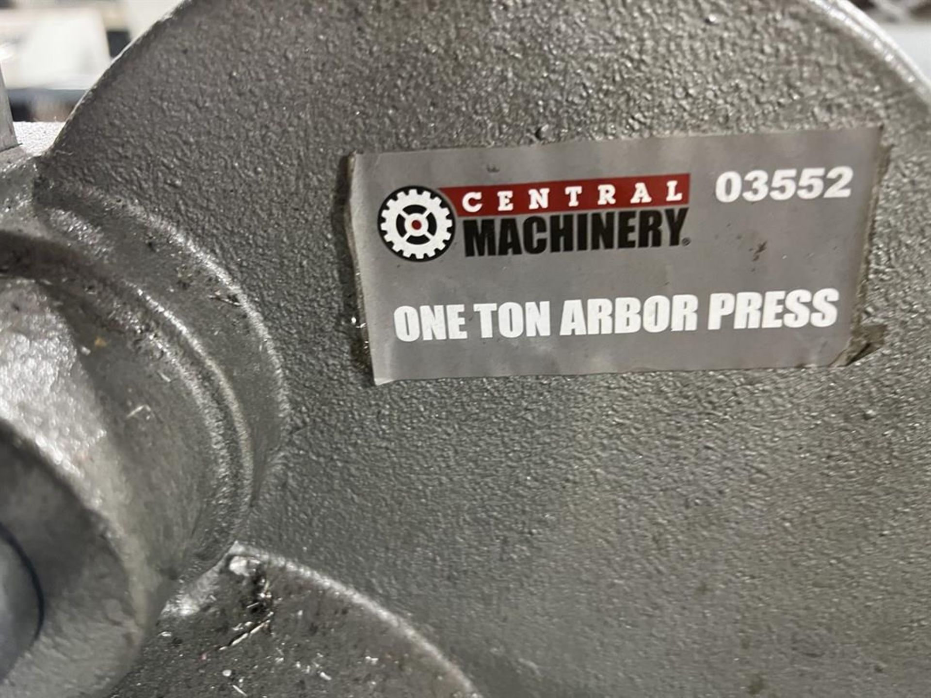 CENTRAL MACHINERY 1-Ton Bench Top Arbor Press - Image 3 of 3