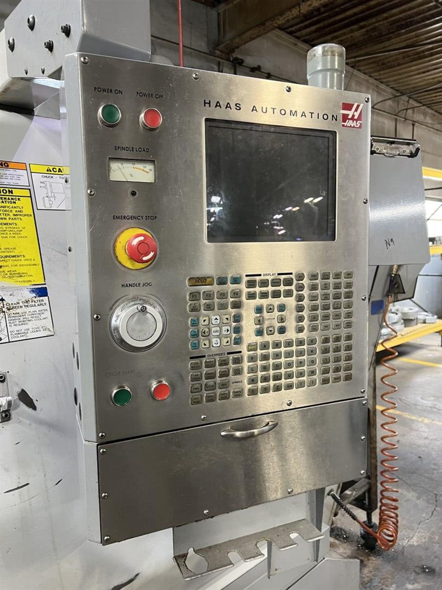 2005 HAAS SL-30TB Big Bore Turning Center, s/n 71571, HAAS CNC Control, 15” 3-Jaw Chuck, 12-Position - Image 8 of 10