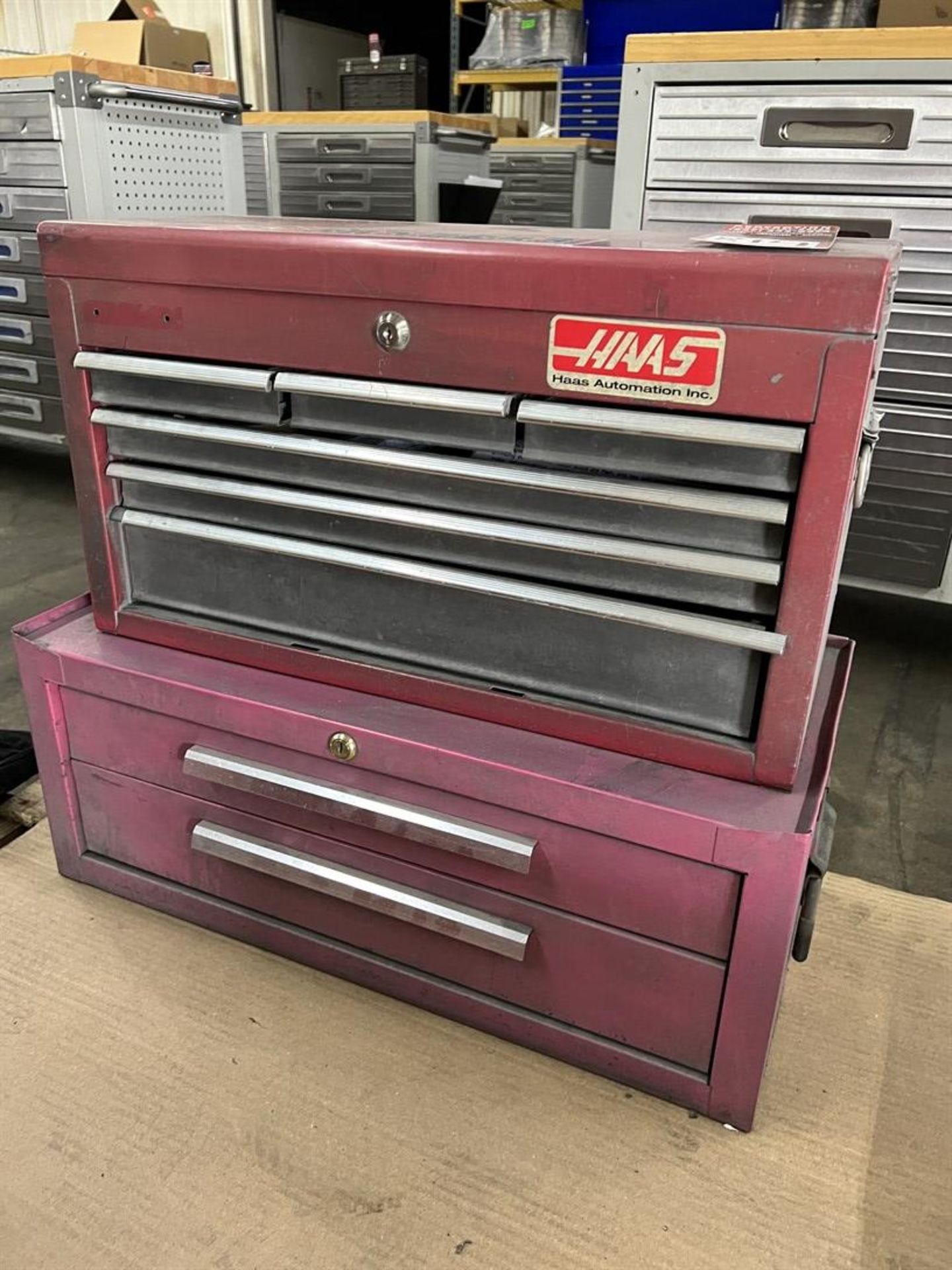 Lot of (2) Benchtop Tool Boxes