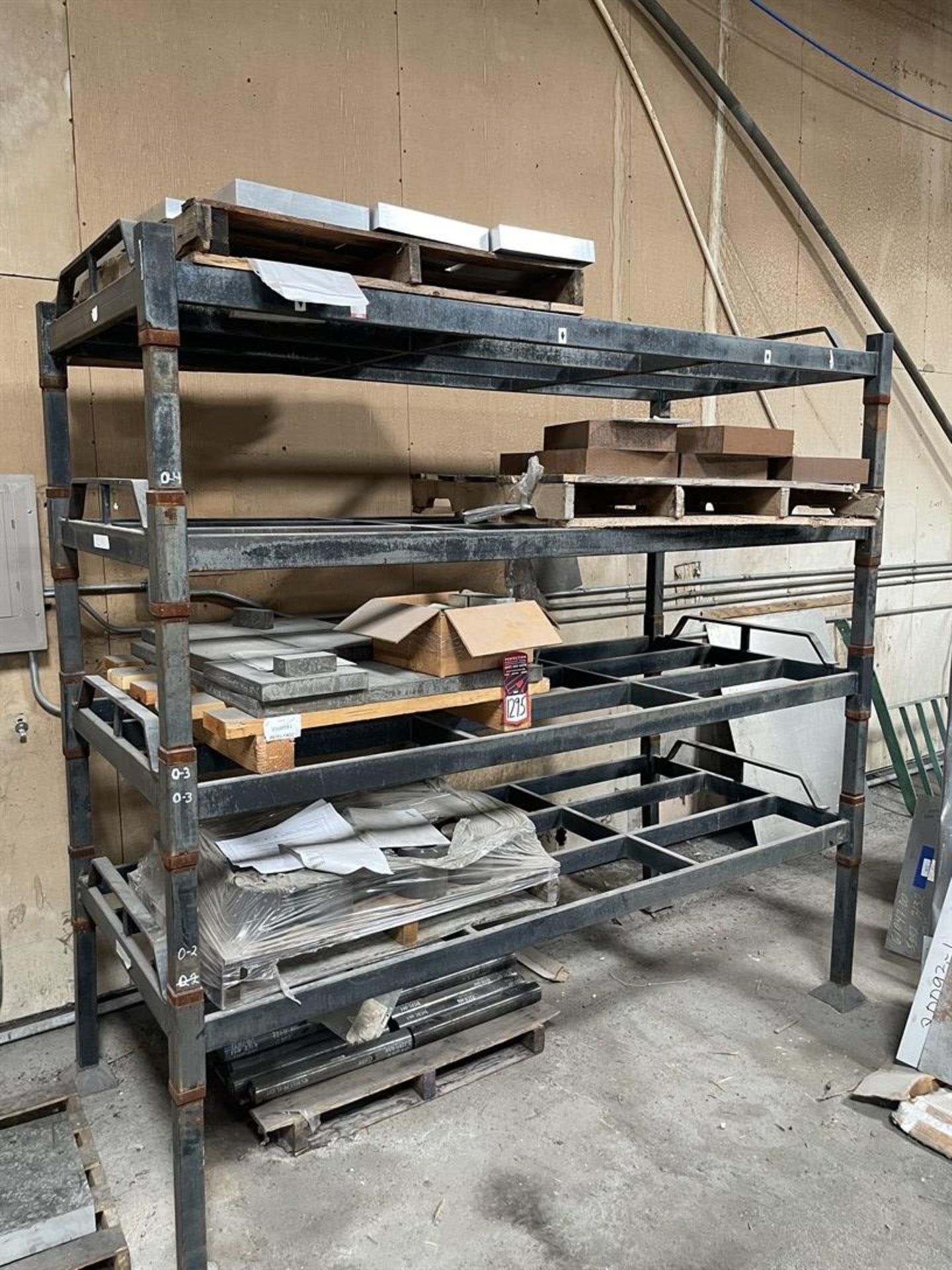 Lot of Assorted Steel and Aluminum (Rack not Included)