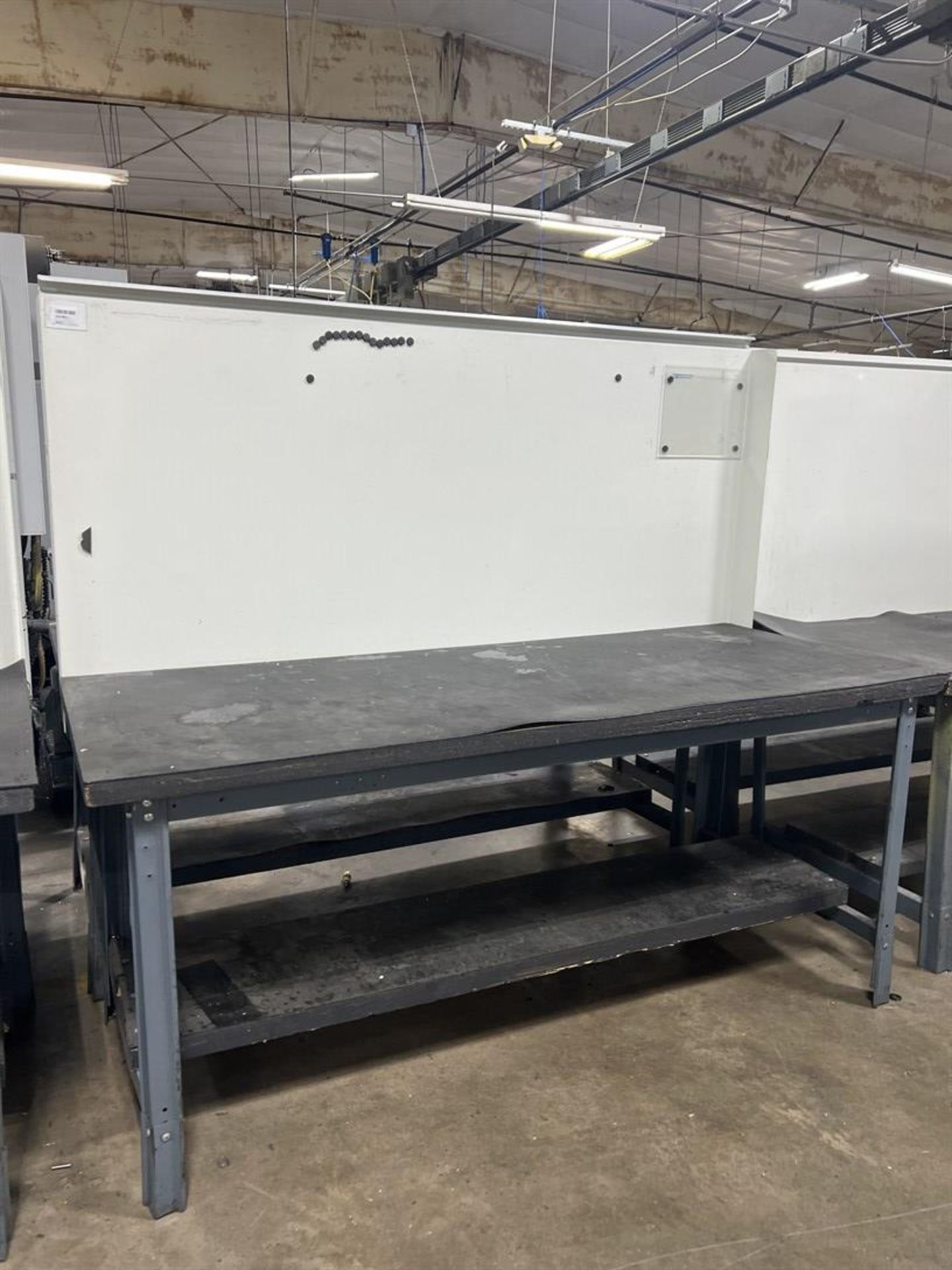 Double Sided Work Bench w/ Back, 30" x 72" Work Top Each Side