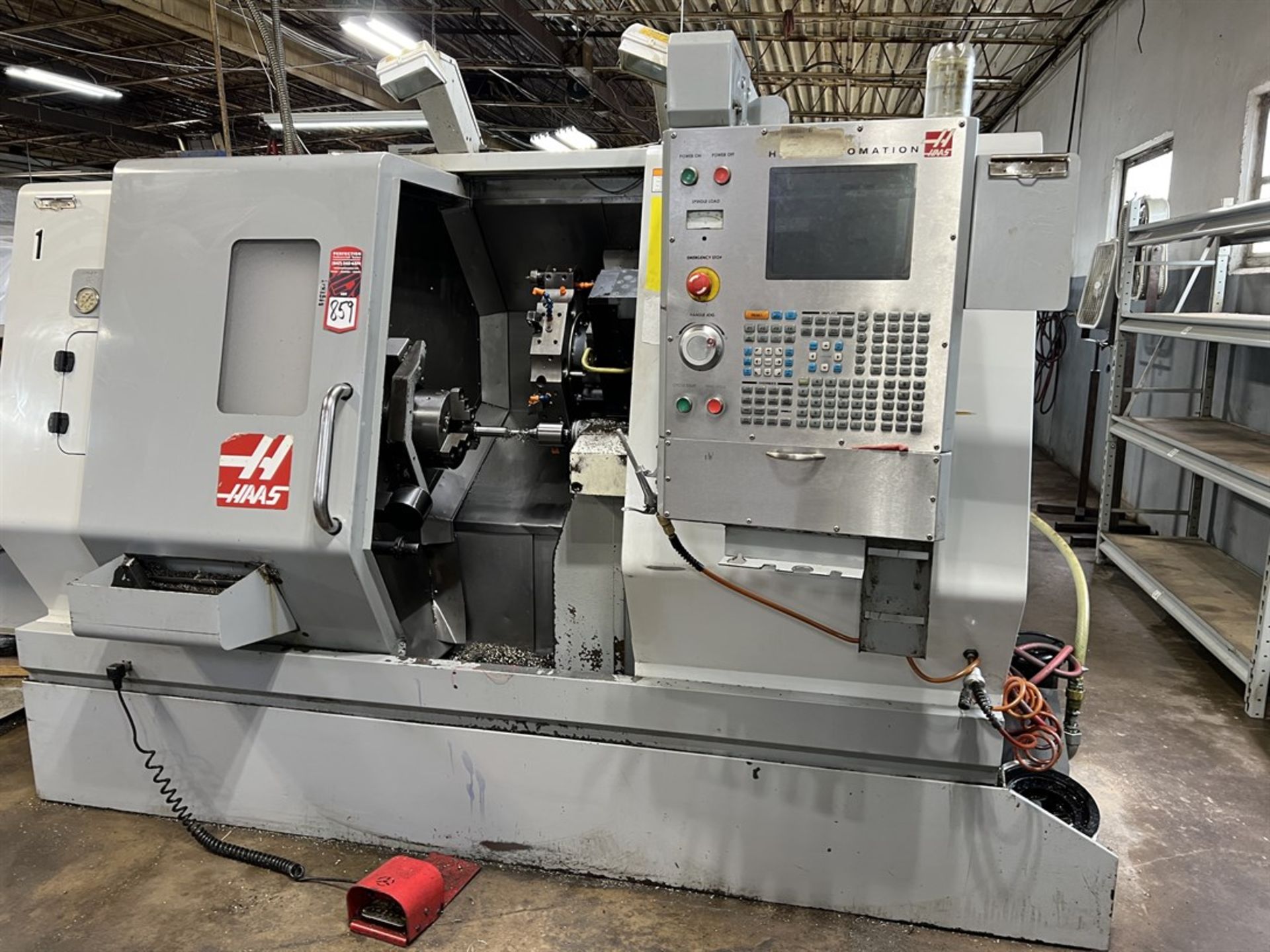 2005 HAAS SL-20T Turning Center, s/n 71580, HAAS CNC Control, 8” 3-Jaw Chuck, 12-Tailstock, 12- - Image 2 of 8