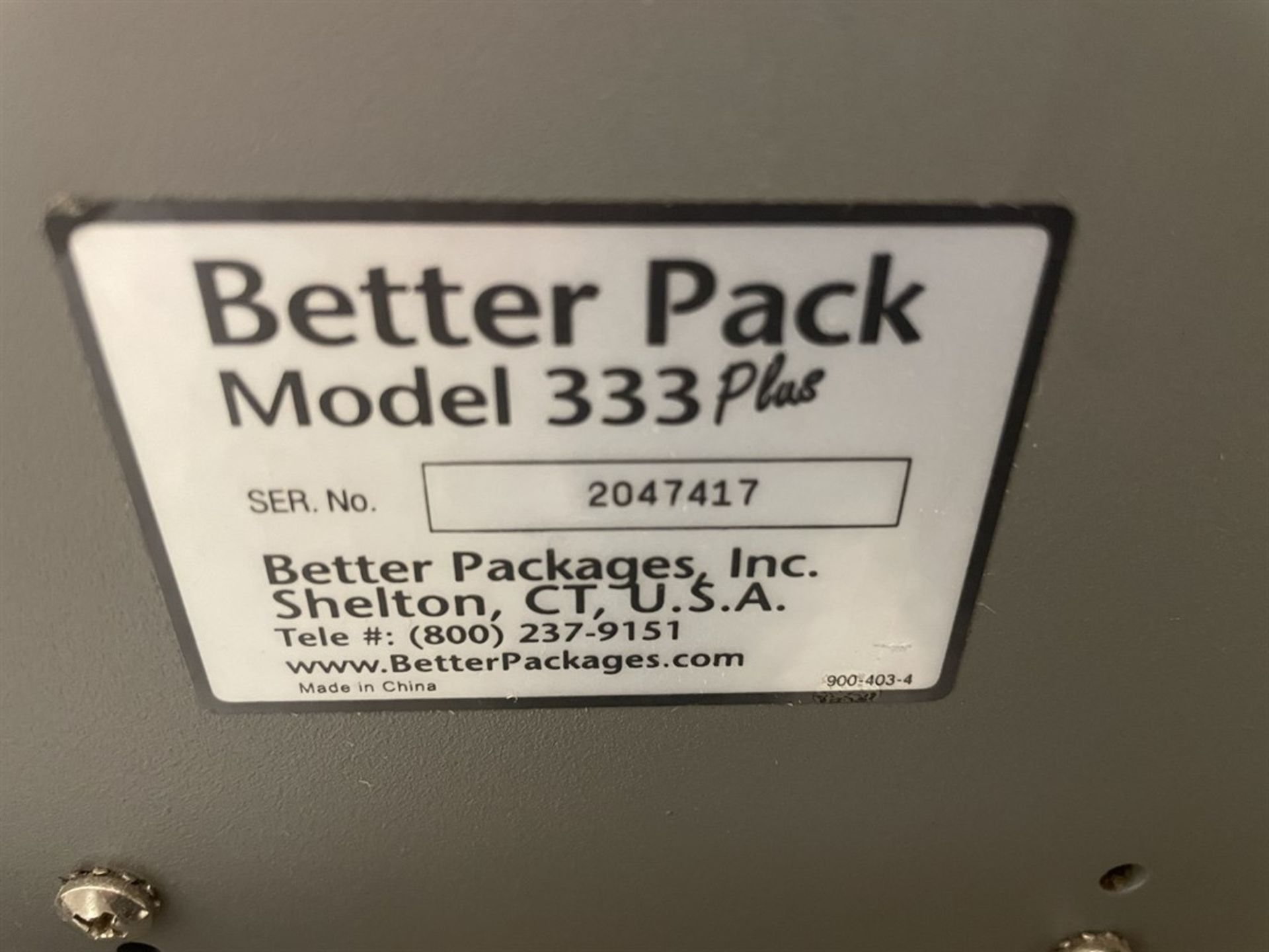 Better Pack 333 Plus Tape dispenser. s/n 2047417 - Image 2 of 2