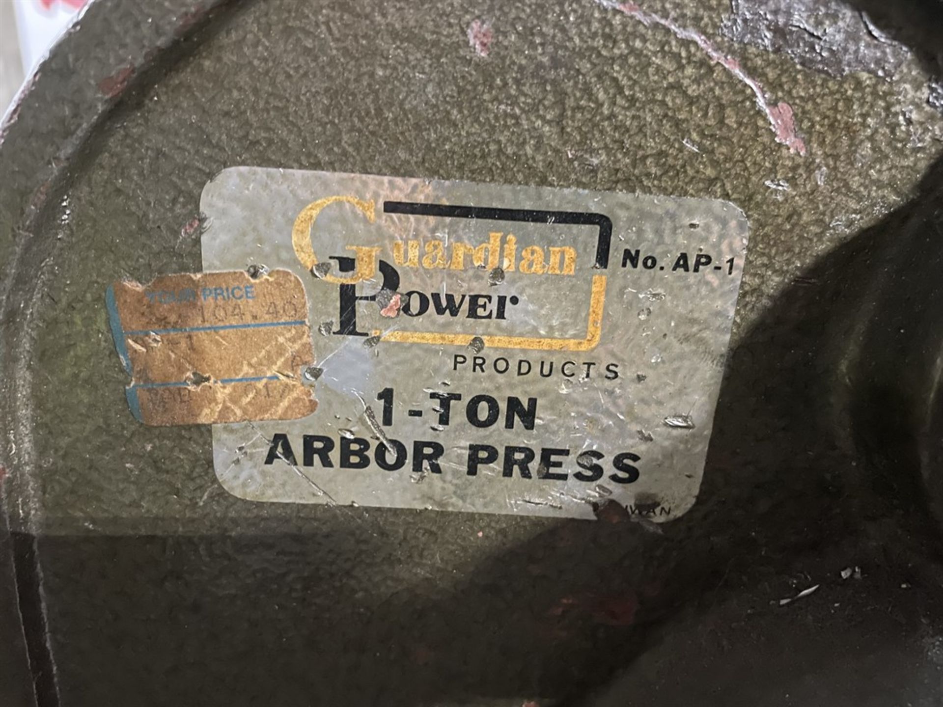 GARIAN POWER 1-Ton Bench Top Arbor Press - Image 3 of 3