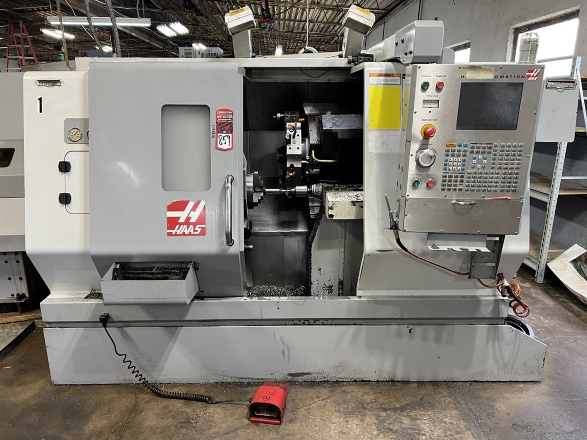 2005 HAAS SL-20T Turning Center, s/n 71580, HAAS CNC Control, 8” 3-Jaw Chuck, 12-Tailstock, 12-