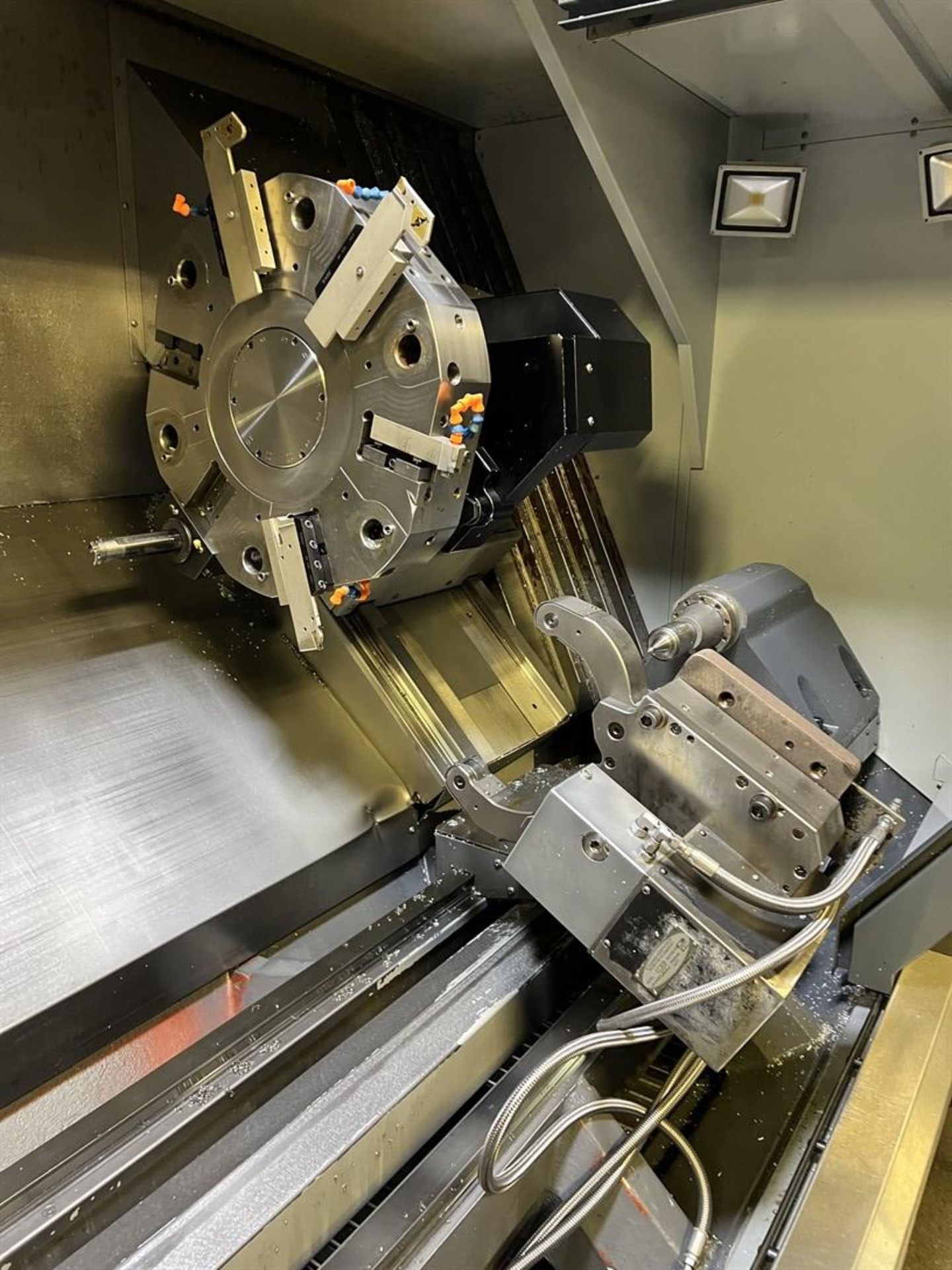 2014 HAAS ST-45L Turning Center, s/n 3099558, HAAS CNC Control, 19.5" SMW Autoblok 3-Jaw Chuck, 12- - Image 5 of 11