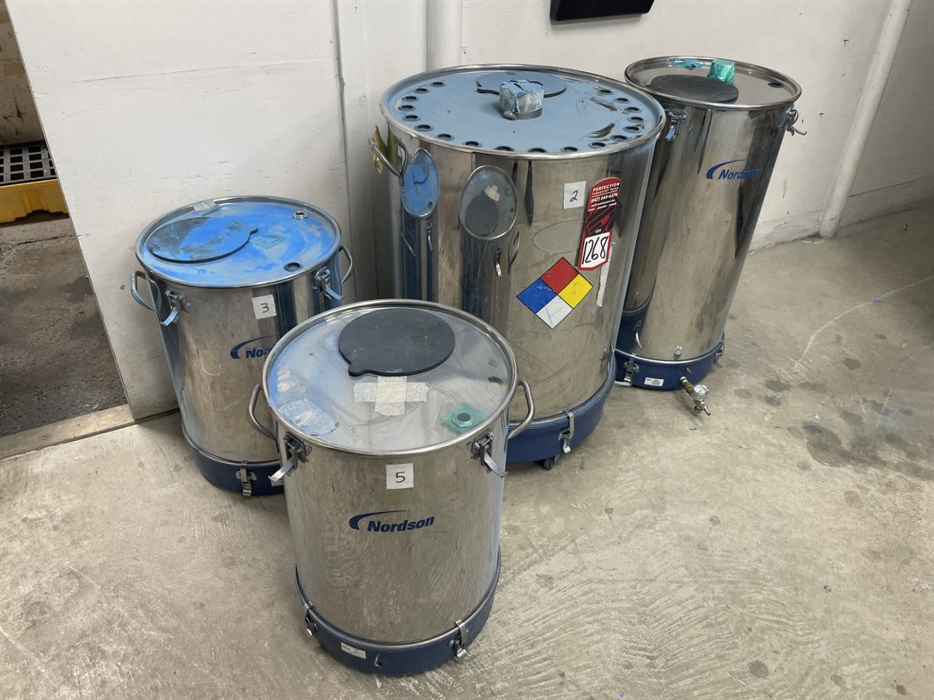 Assorted Nordson Hoppers