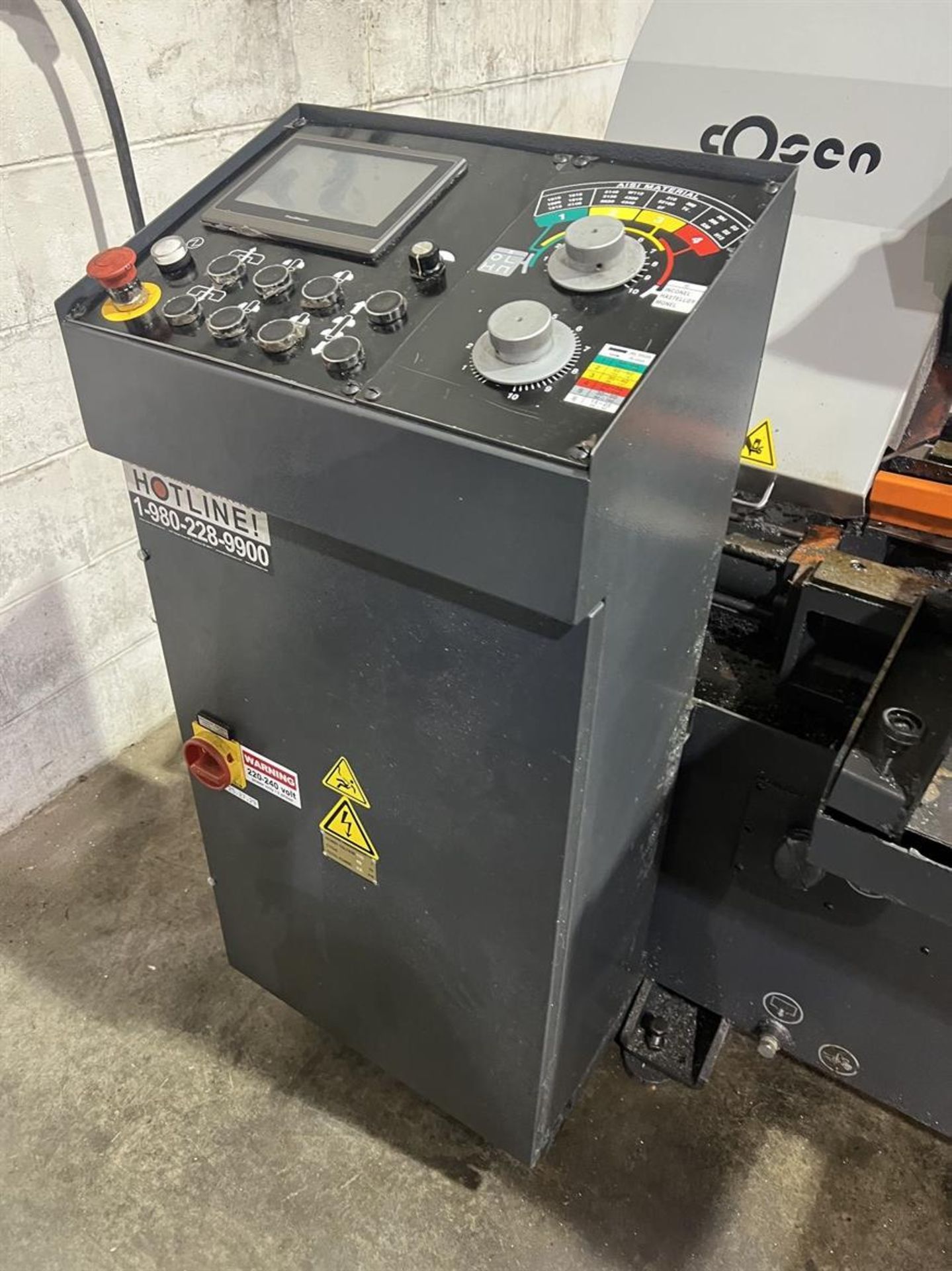 2018 COSEN C-260NC Horizontal Bandsaw, s/n 26C1070722, 10.2" Round Capacity, 10.2" x 11.8" Rectangle - Image 3 of 9