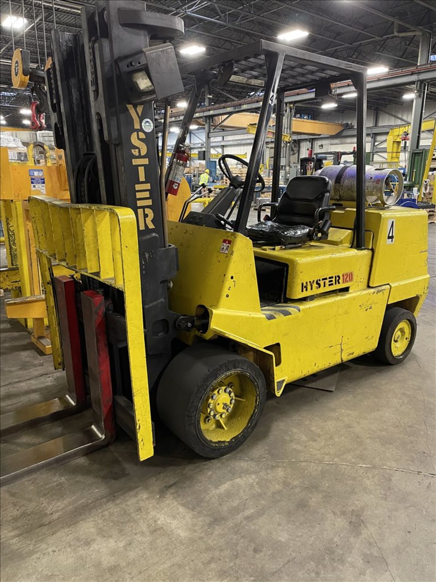 HYSTER S120XL 12,000 lb LP Forklift, s/n D004V03680L, 168" Load Height (Located in Wood Dale, IL)