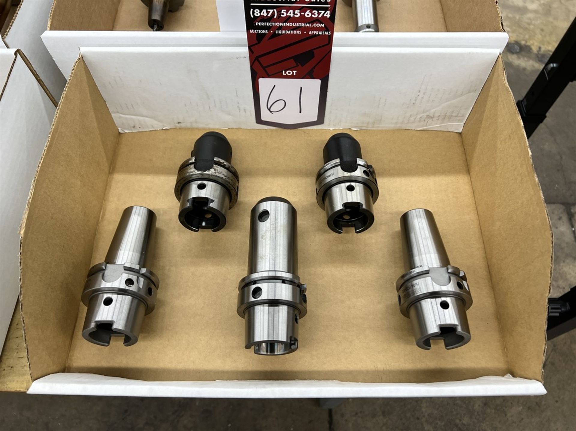 Lot of (5) HSK 63 Tool Holders