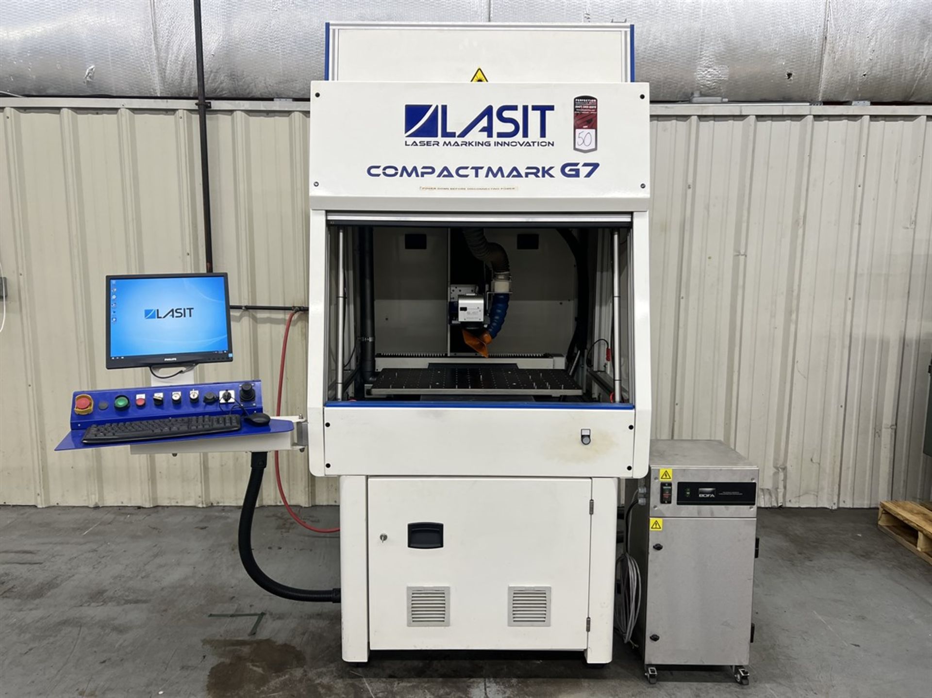 2018 LASIT Compact Mark G7 Fiber Laser Marking System, s/n LMGG10073, Fiber Fly Head, Theta Lens, - Image 2 of 10