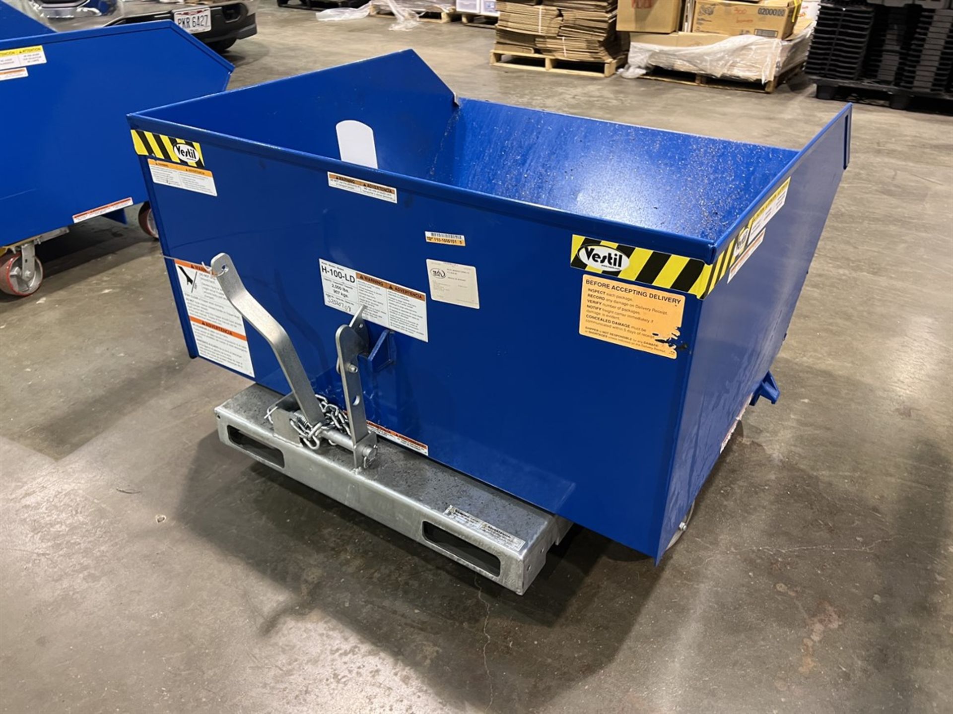 VESTIL H-100-LD 2,000 Lb. Self Dumping Hopper - Image 2 of 3