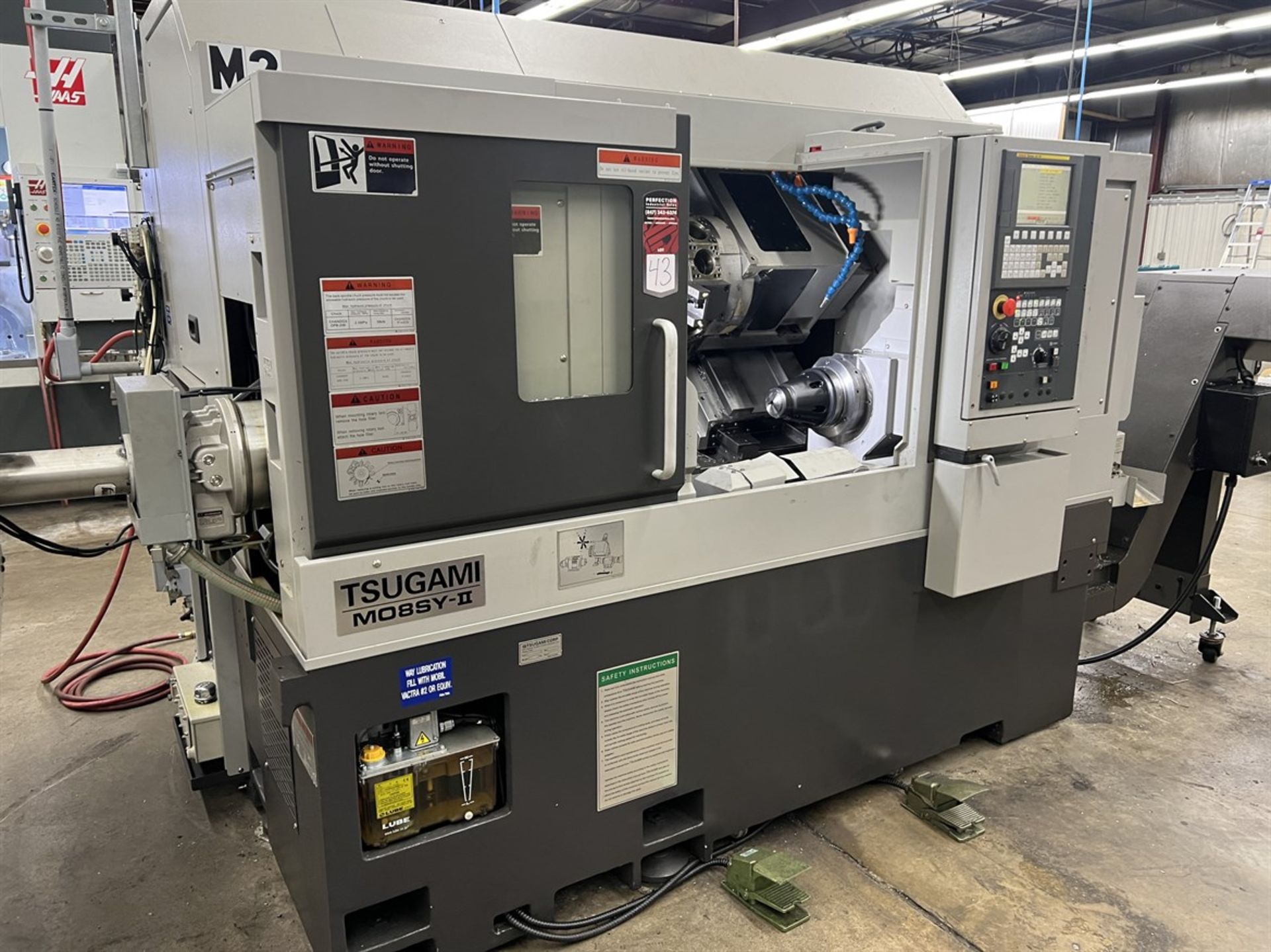 2018 TSUGAMI M08SY II CNC Turning Center, s/n 23196B, Fanuc 0i-TF Control, *Includes Bar Feed* - Image 3 of 23