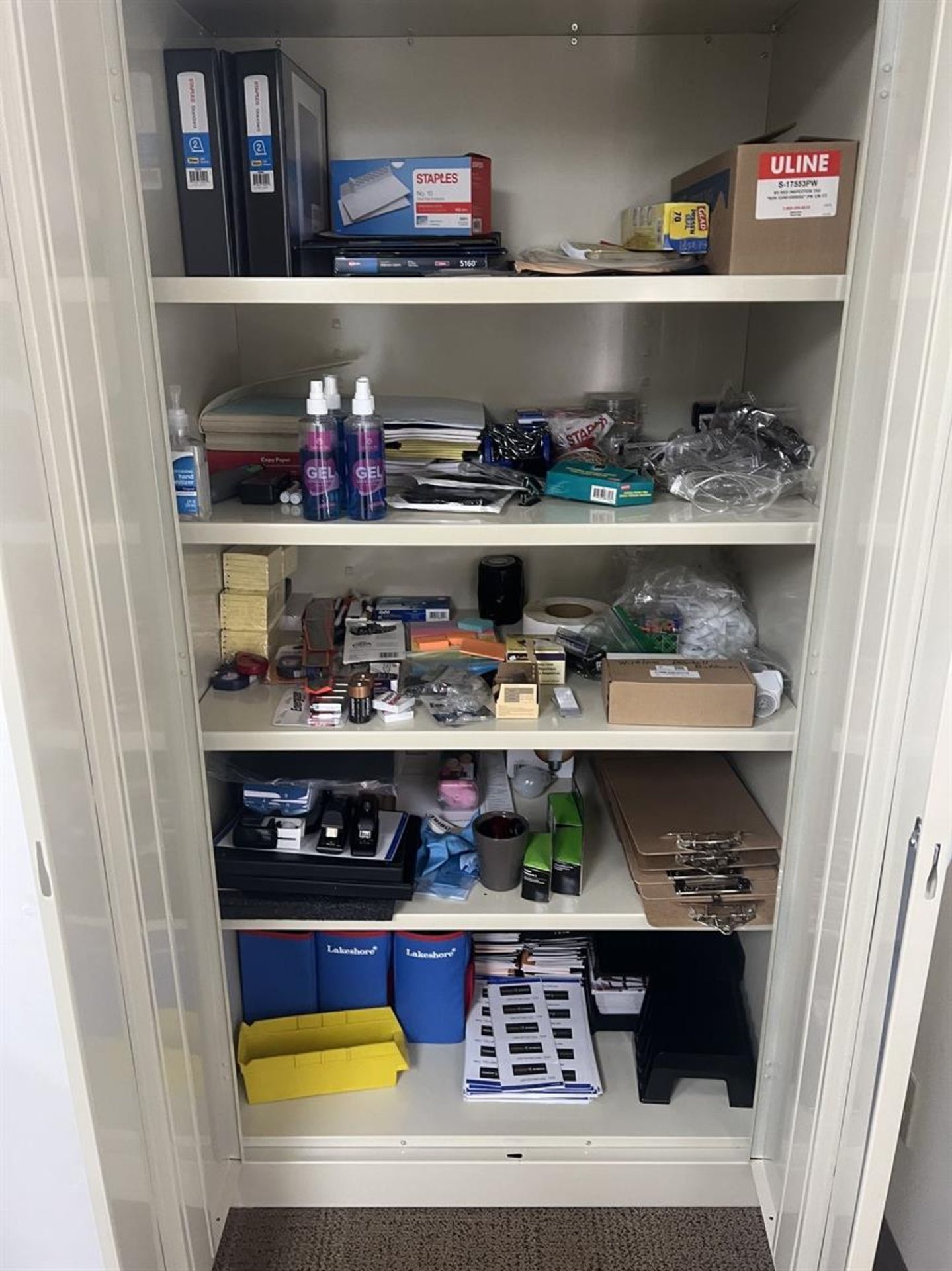 Office Supply Cabinet w/ Contents - Image 2 of 2