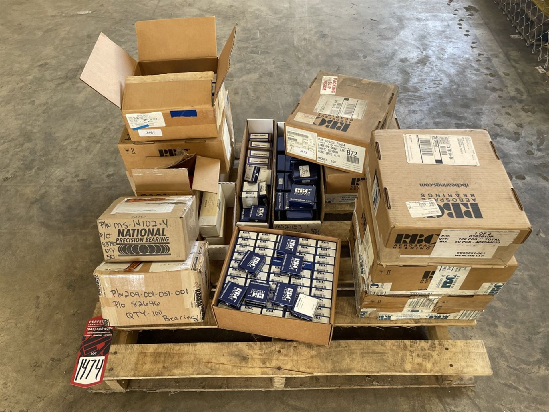 Pallet of Assorted Bearings