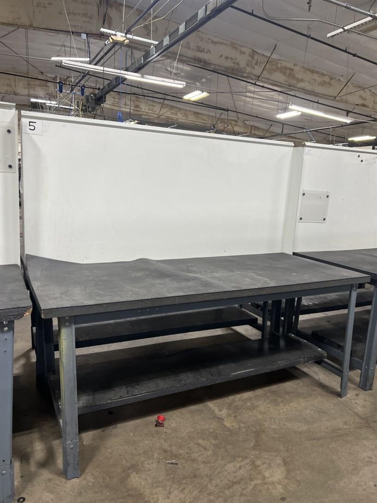 Double Sided Work Bench w/ Back, 30" x 72" WorkTop Each Side