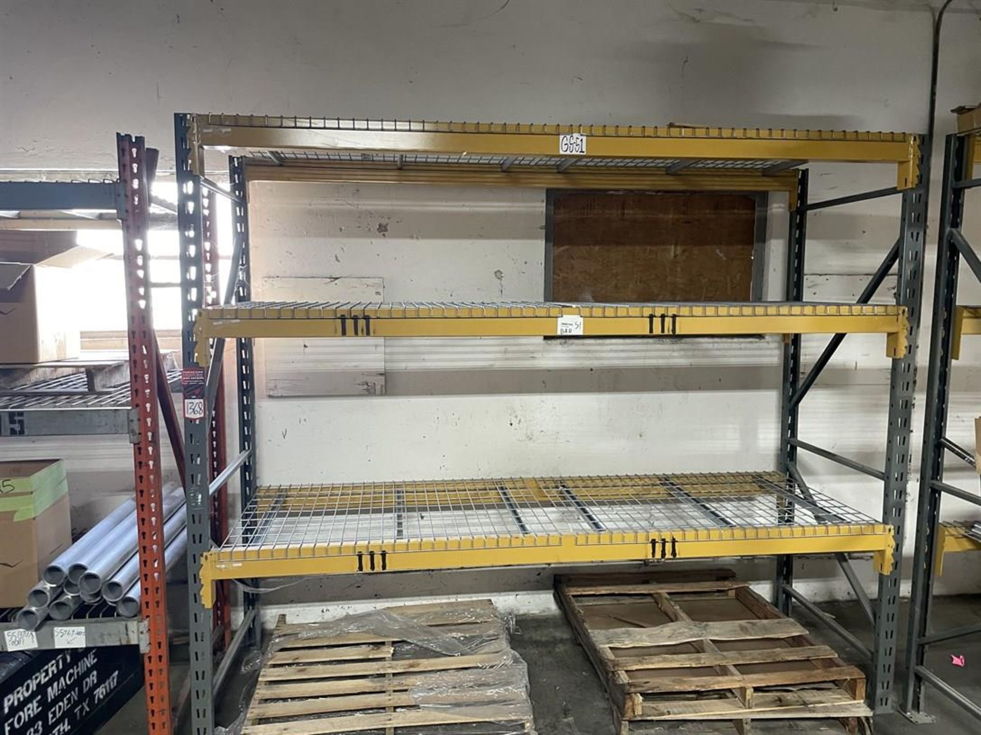 (3) Sections of Pallet Racking Including 9' Cross Beams, 8' Uprights and 36" Depth (No Contents) - Image 2 of 3