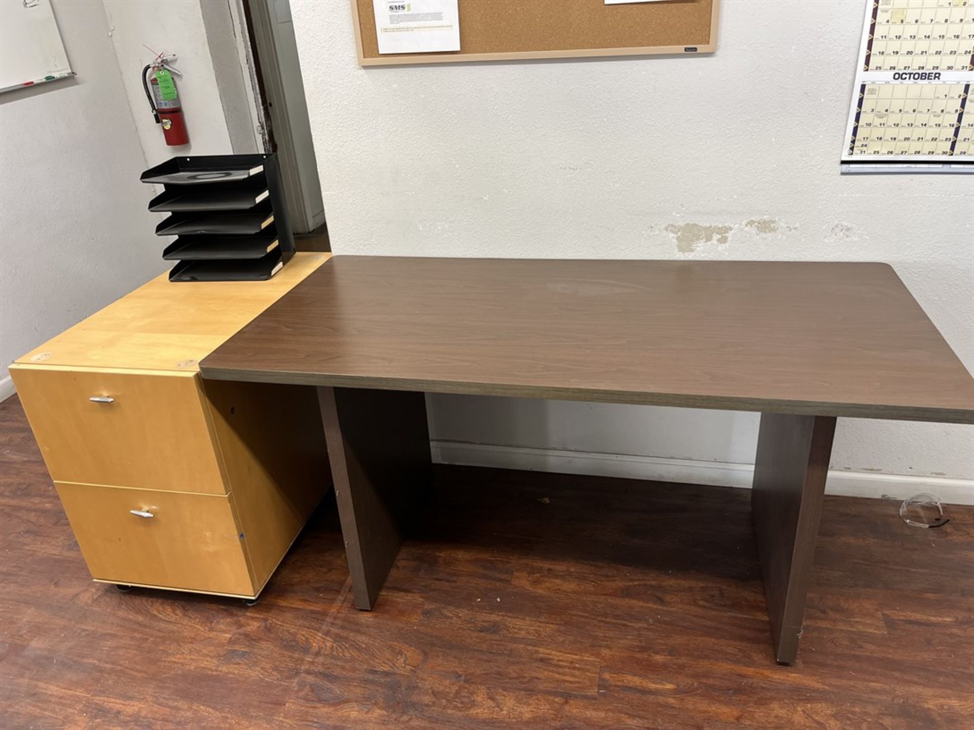 Lot consisting of Desk, Table, File Cabinet (Located in IT Building) - Image 2 of 2