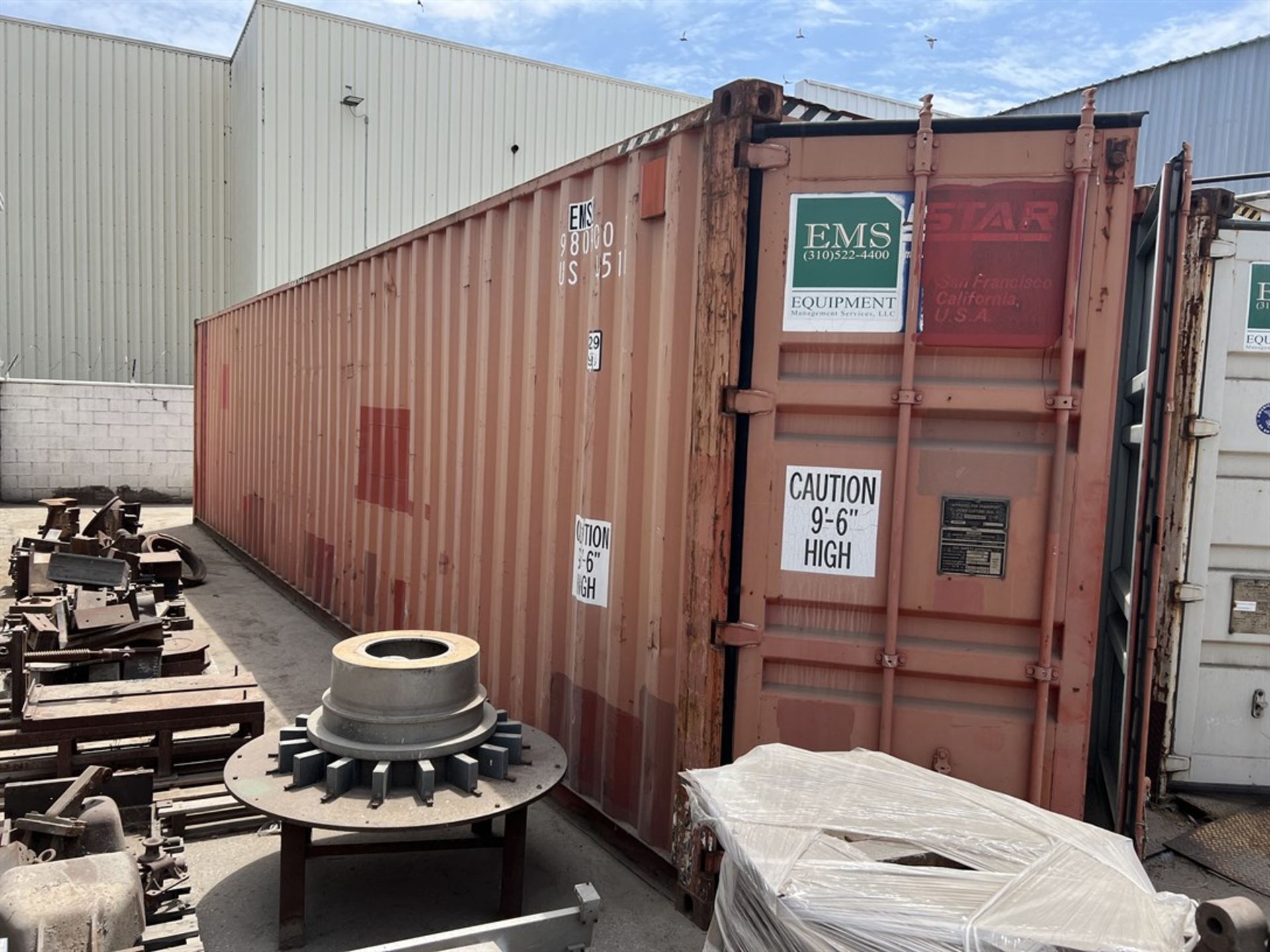 40' Shipping Container, (NO CONTENTS)