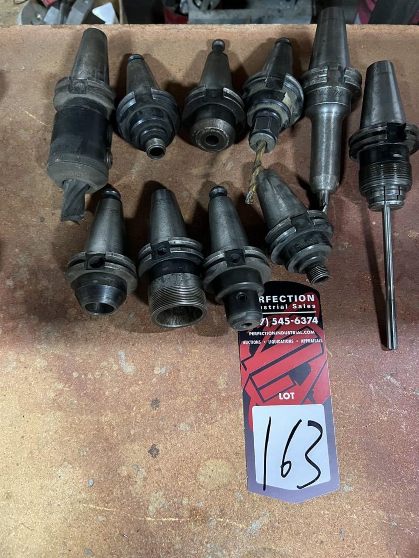 Lot Comprising (10) CT 40 Tapered Tool Holders