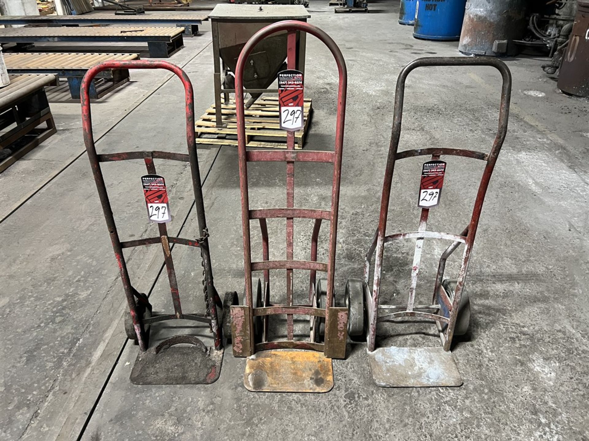 Lot Comprising (3) 2-Wheel Hand Trucks