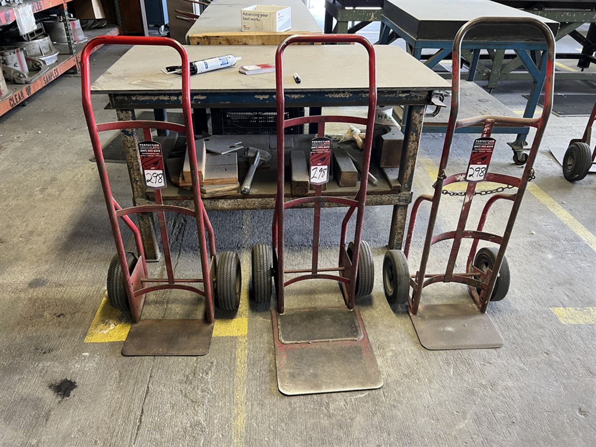 Lot Comprising (3) 2-Wheel Hand Trucks